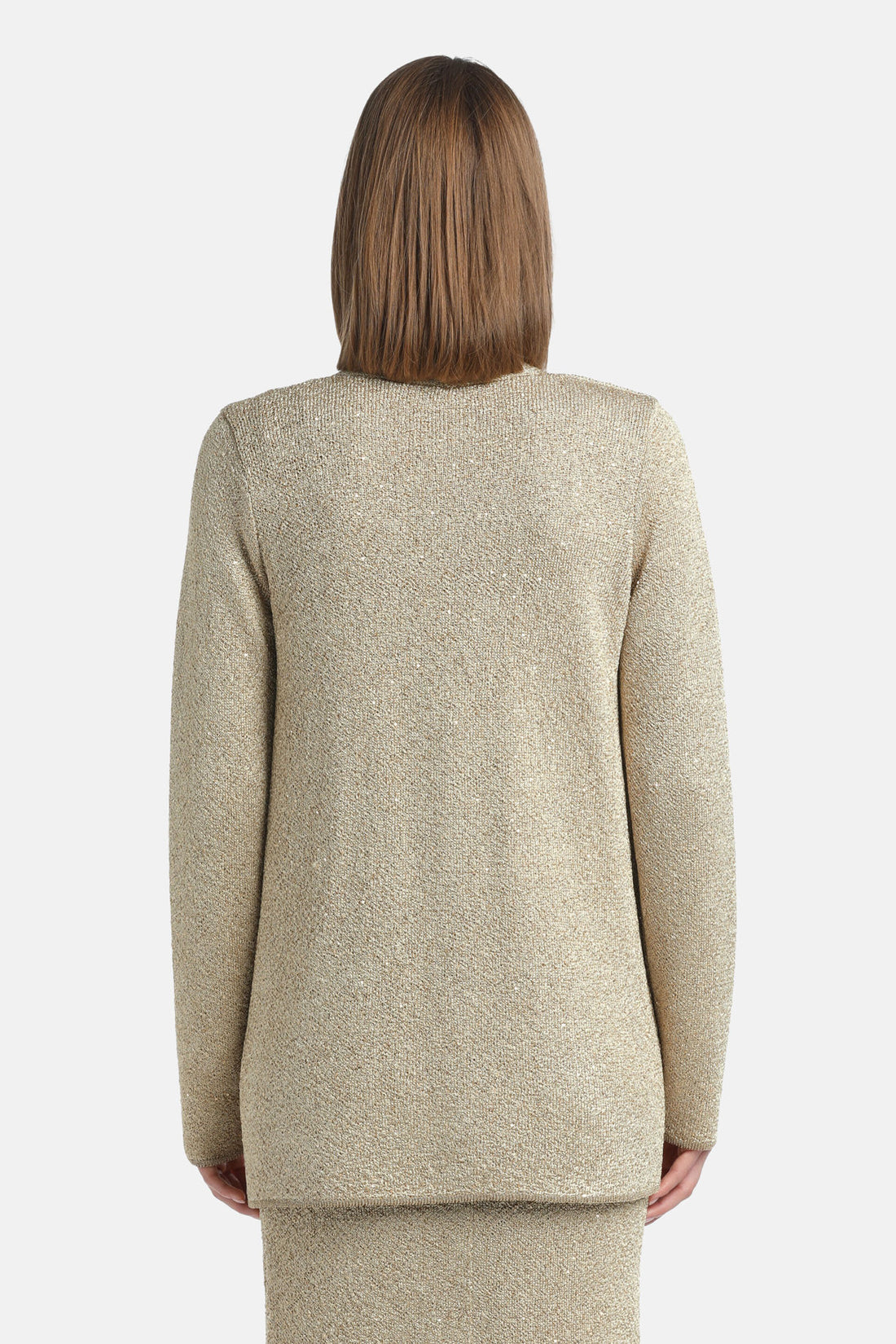 Luisa Spagnoli_Oro/Oro_Zenica - Lurex Cardigan_ZENICA_0428 0428_02