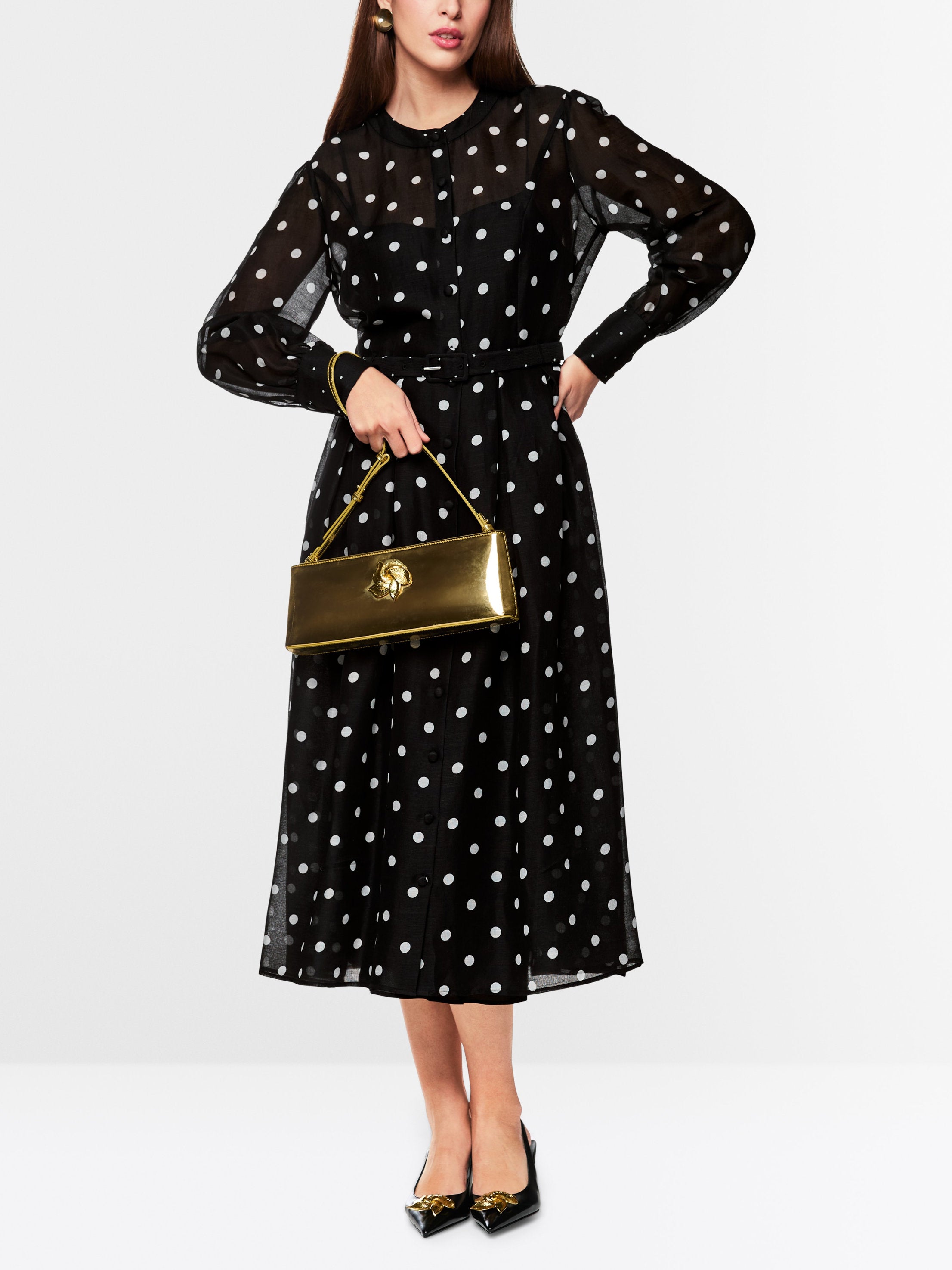 Marc Main_Long Silk and Linen Polka Dot Dress_ZG 21.01 W05_910_01