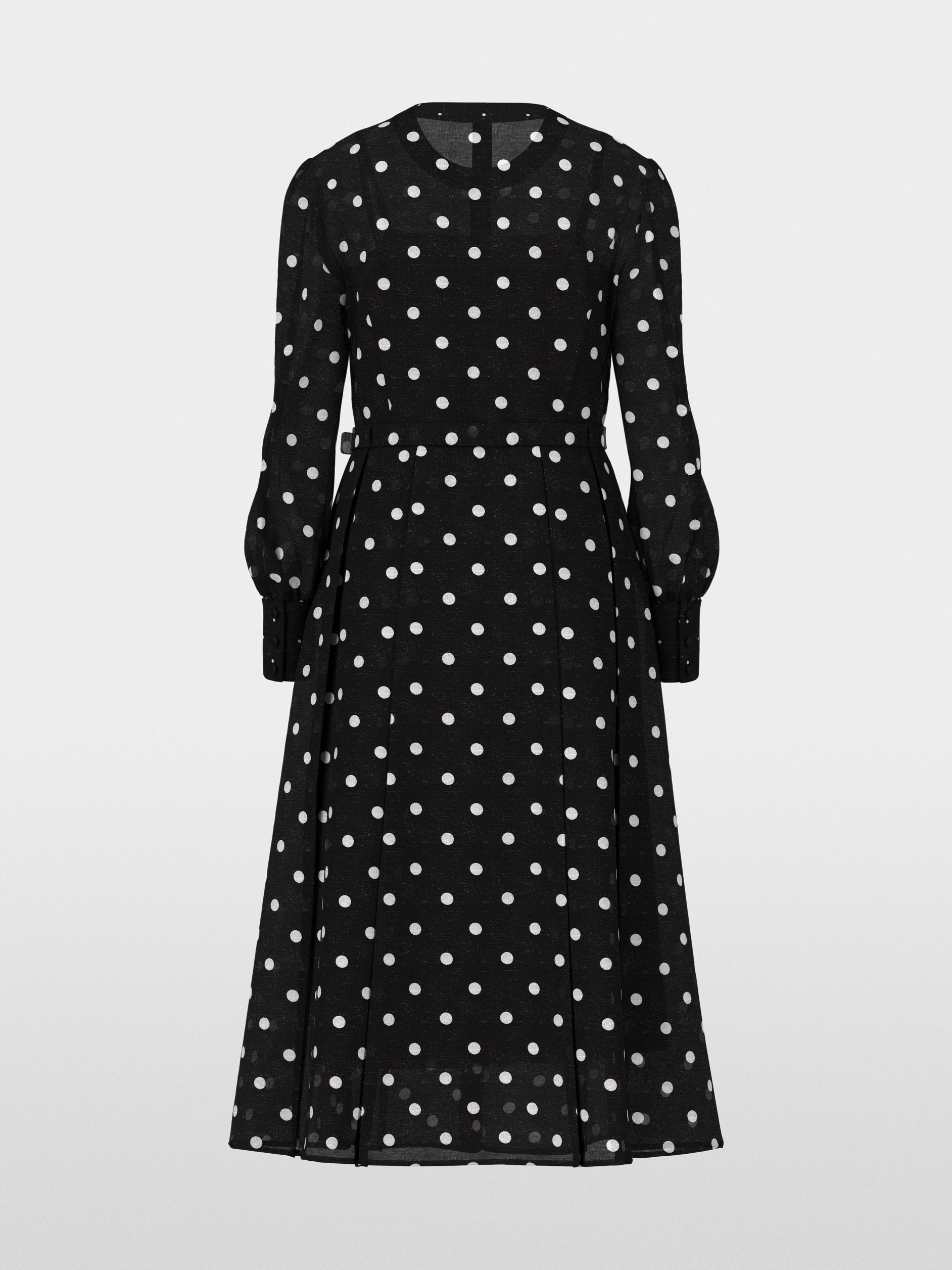 Marc Main_Long Silk and Linen Polka Dot Dress_ZG 21.01 W05_910_08