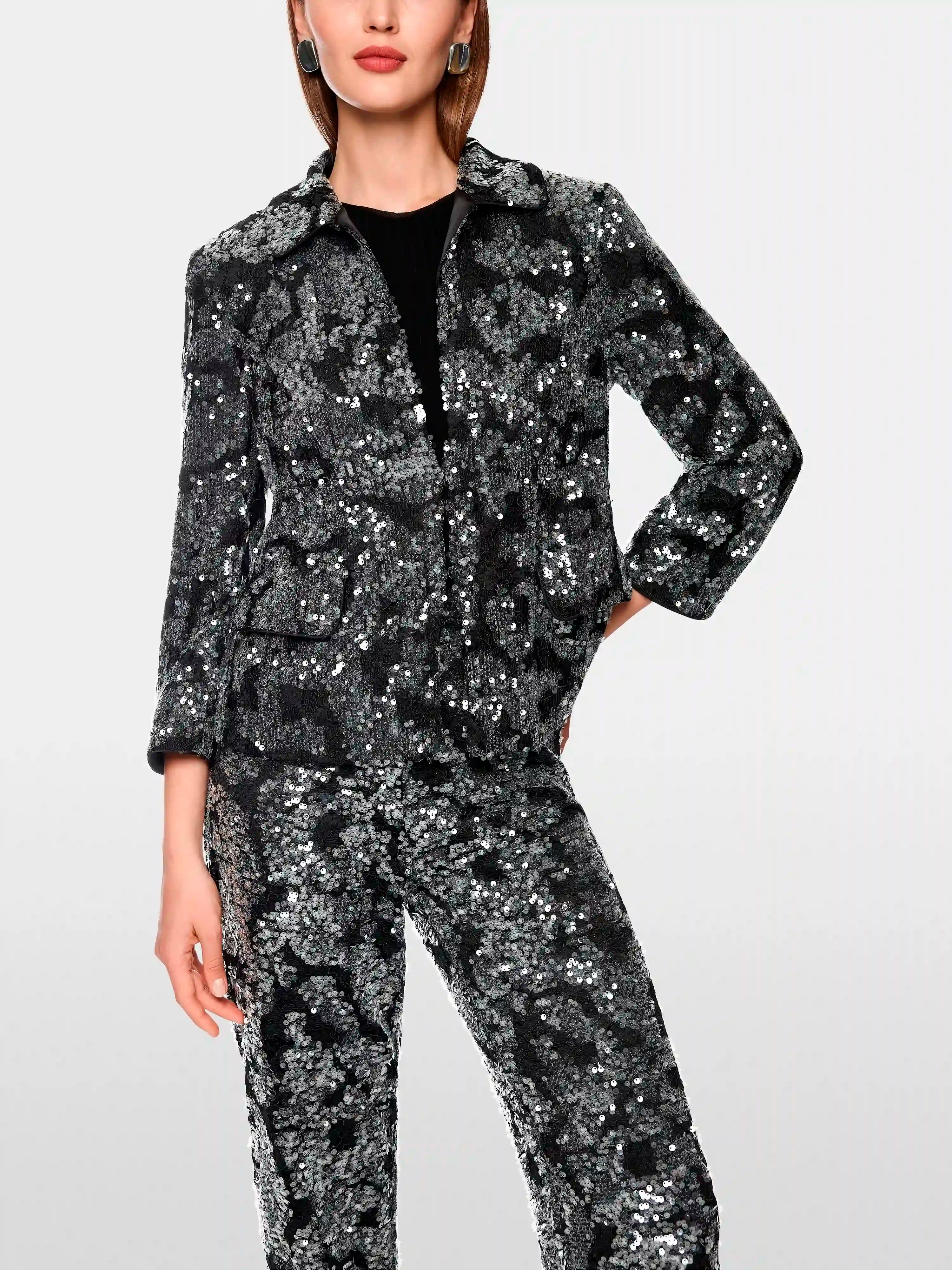 Marc Cain_Black_Jacket with Lace and Sequins_ZG 31.05 W16_900_05