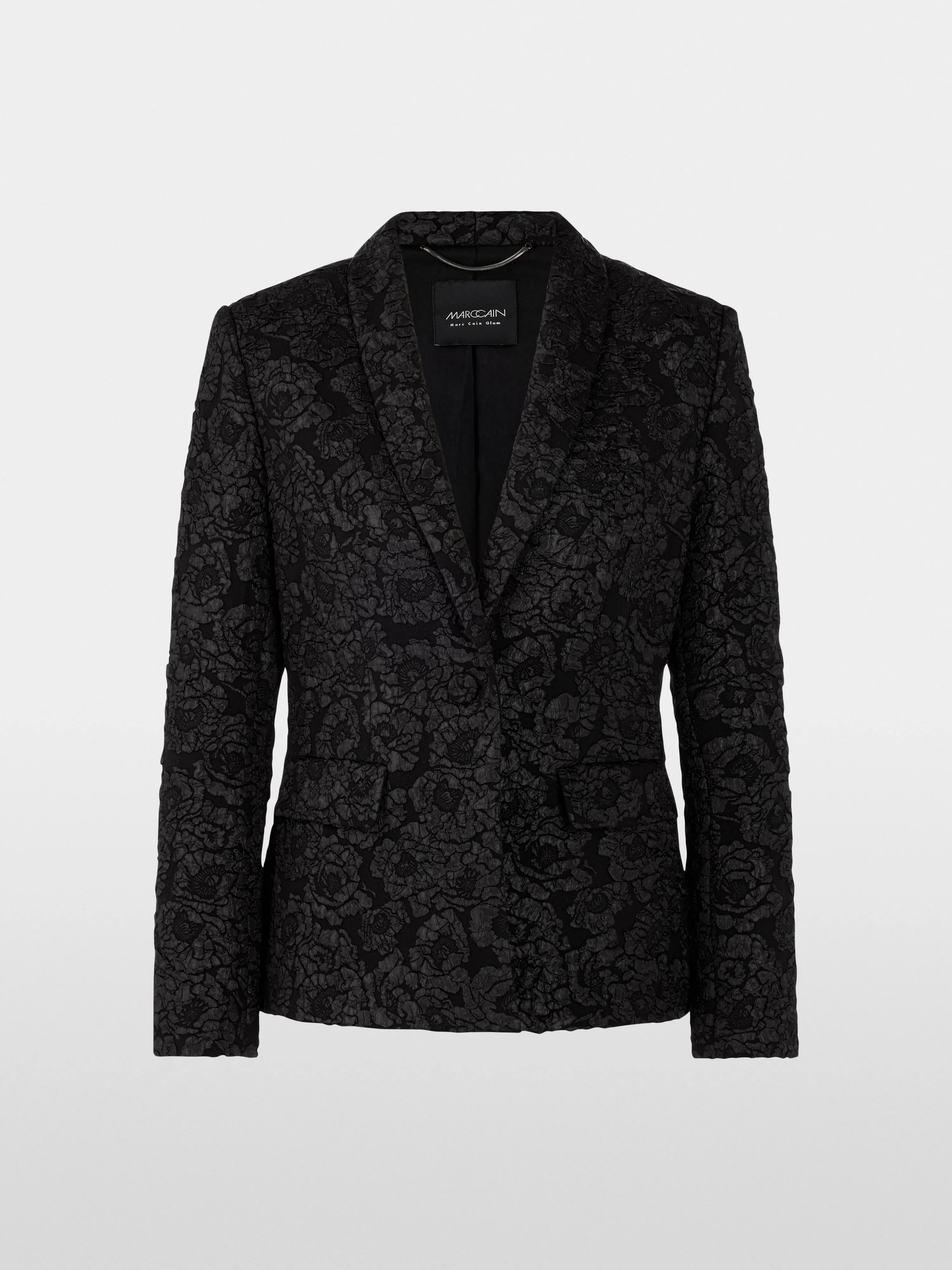 Marc Cain_Black_Blazer with Floral Pattern_ZG 34.03 W09_900_05