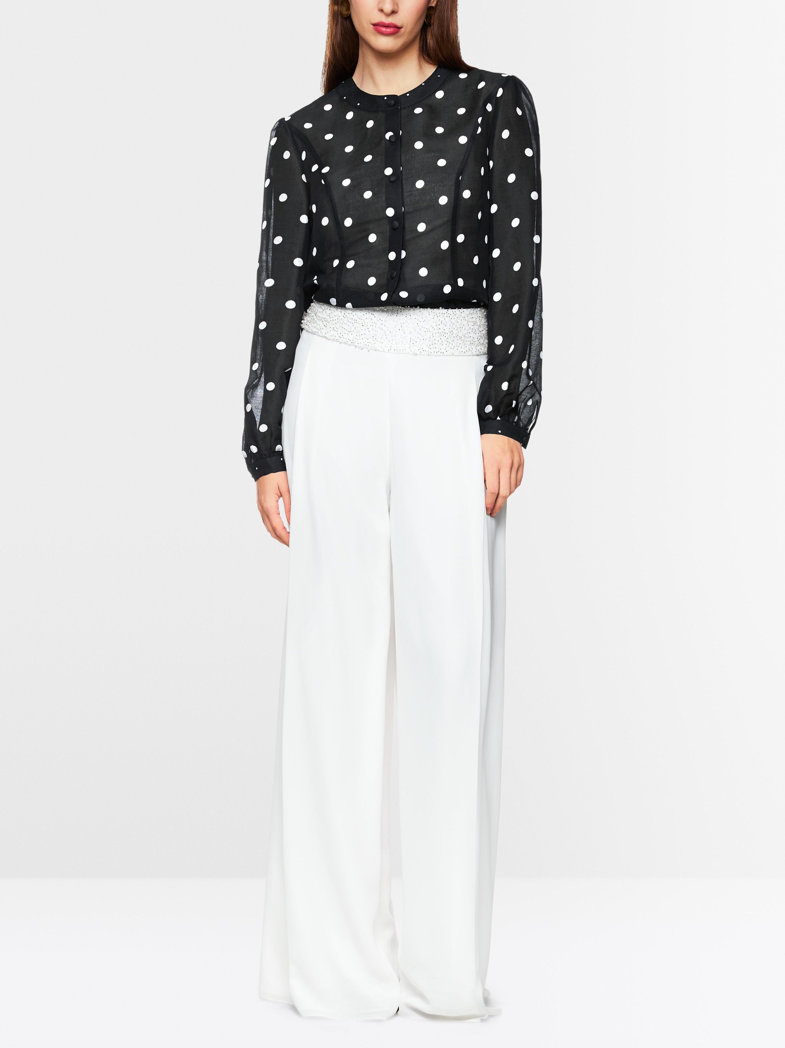 Marc Main_Silk and Linen Polka Dot Blouse_ZG 51.01 W05_910_02