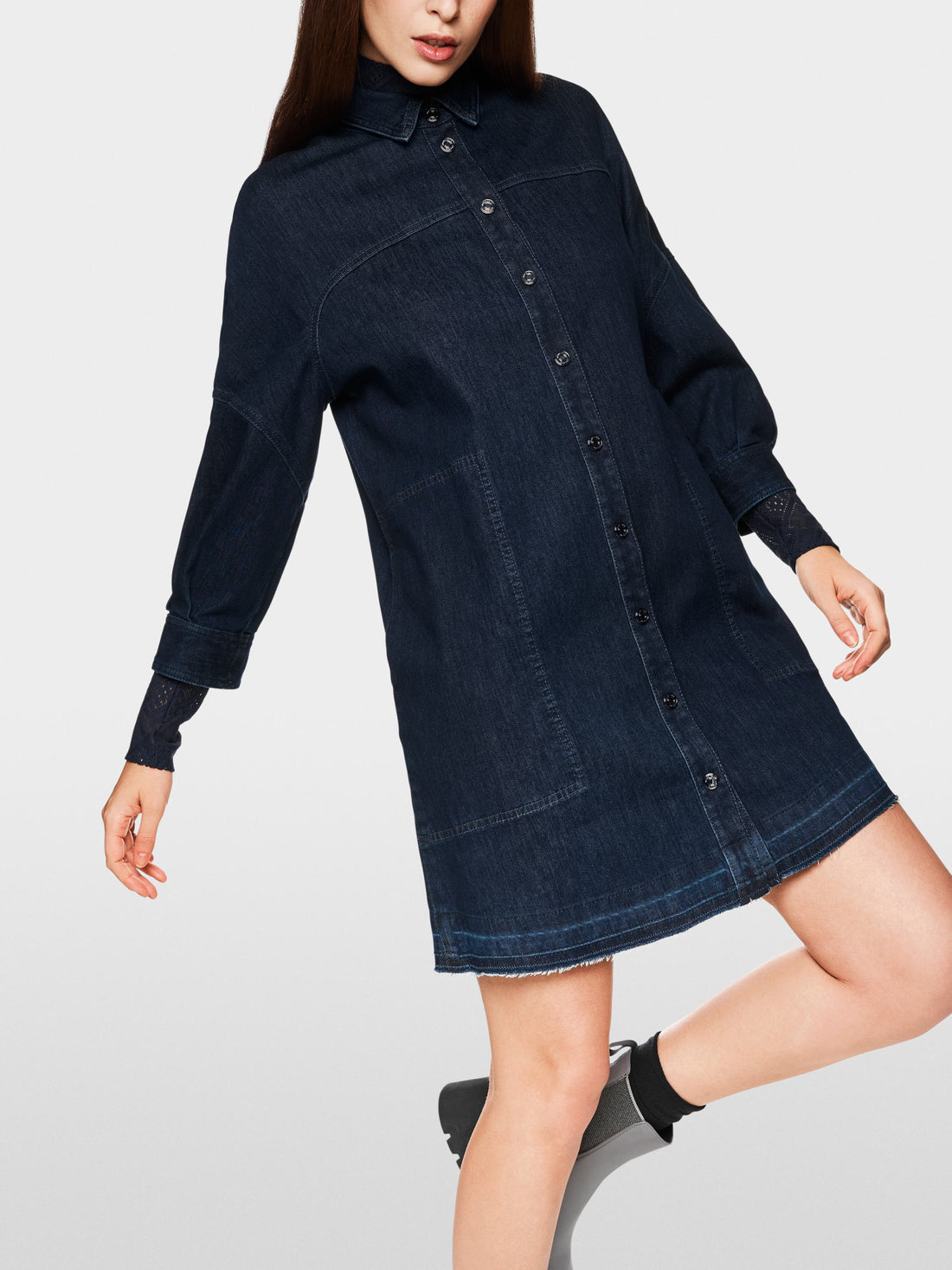 Marc Cain_Vintage Indigo_Rethink Together A-Line Dress_ZS 21.12 D06_357_02