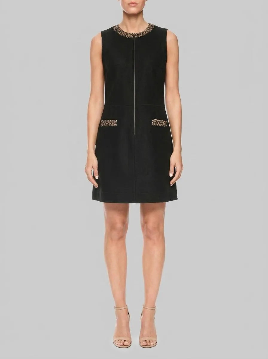 Marc Cain_Black_Knitted in Germany Sleeveless Dress_ZS 21.25 J30_900_00