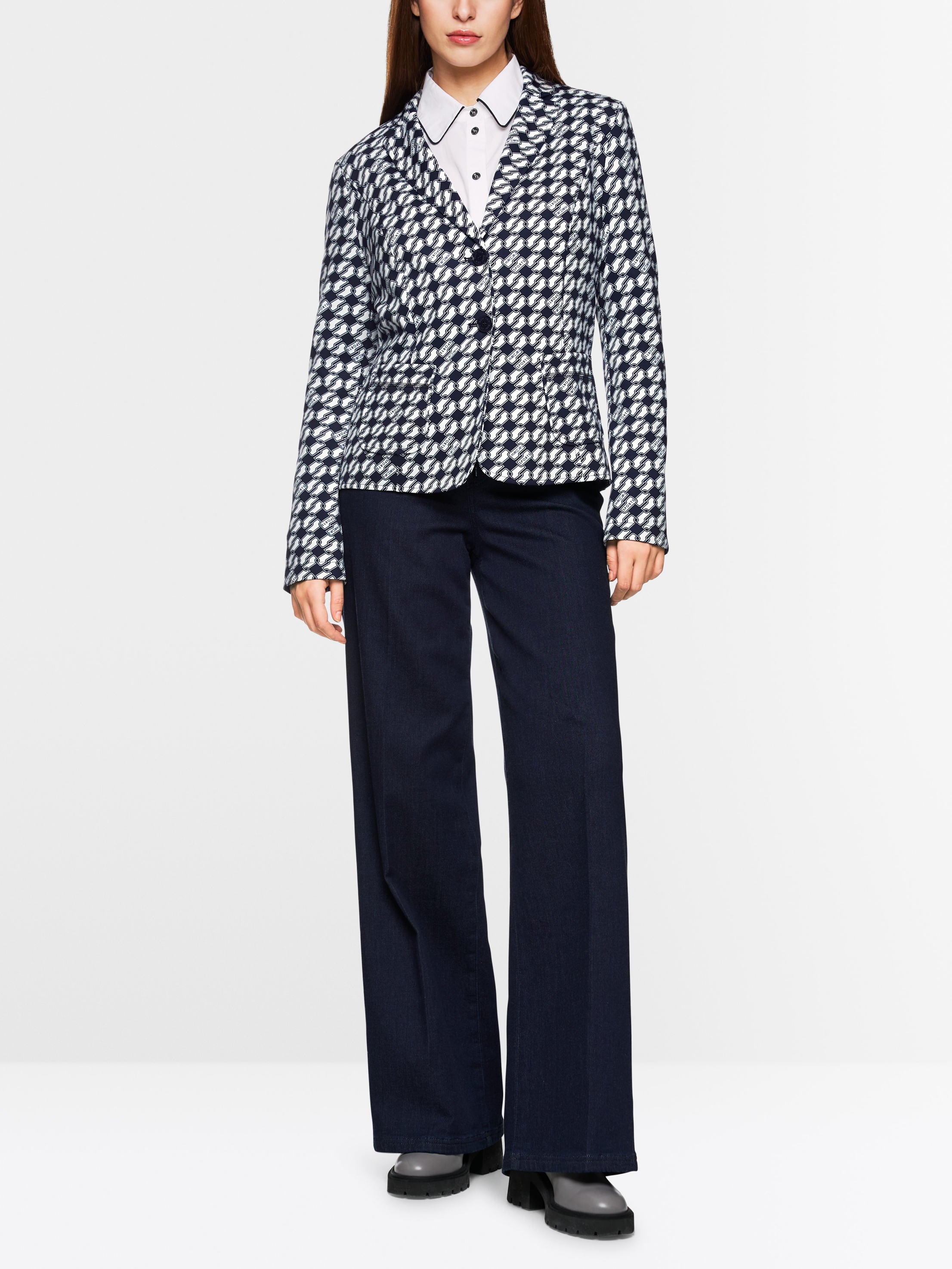 Marc Cain_Navy_Printed Blazer_ZS 34.08 J07_394_02