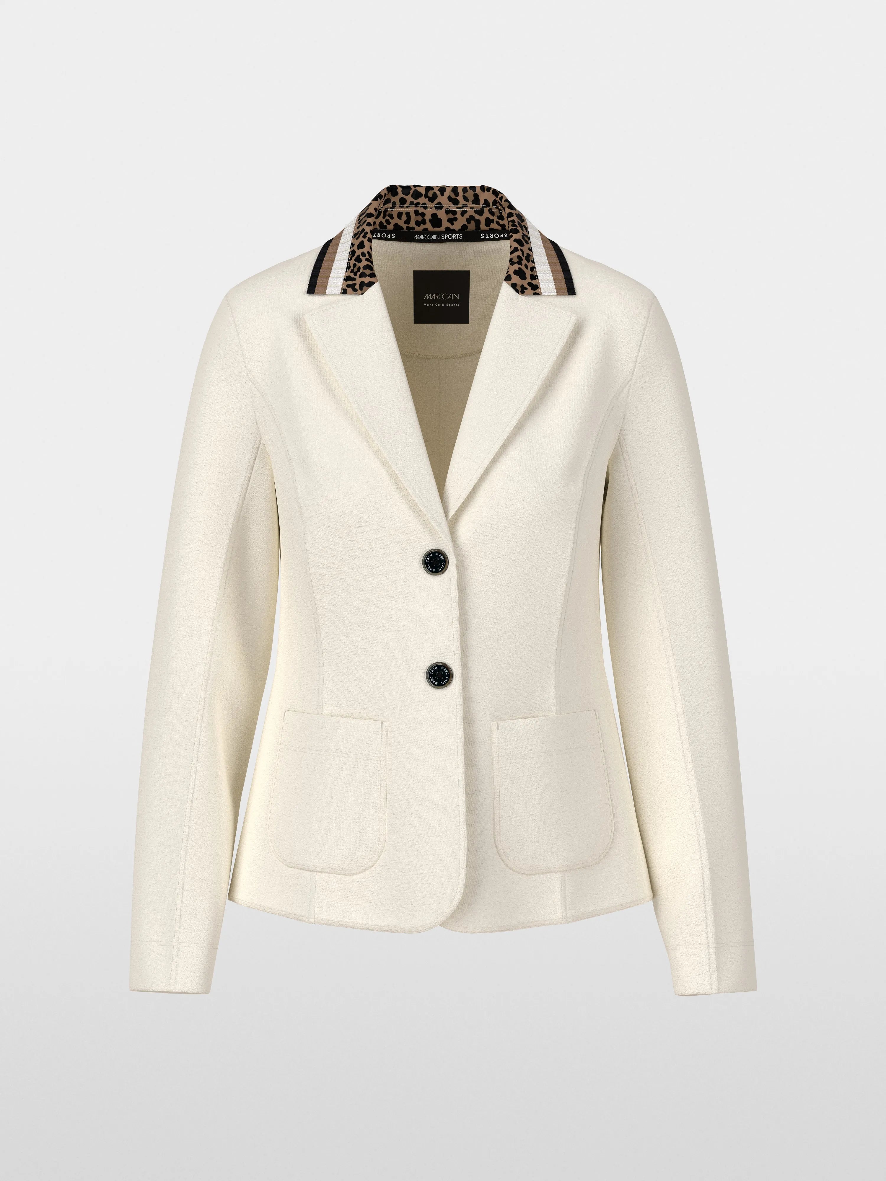 Marccain_Bright Ecru_Single-Breasted Blazer in Beaver_ZS 34.09 J09_112_07