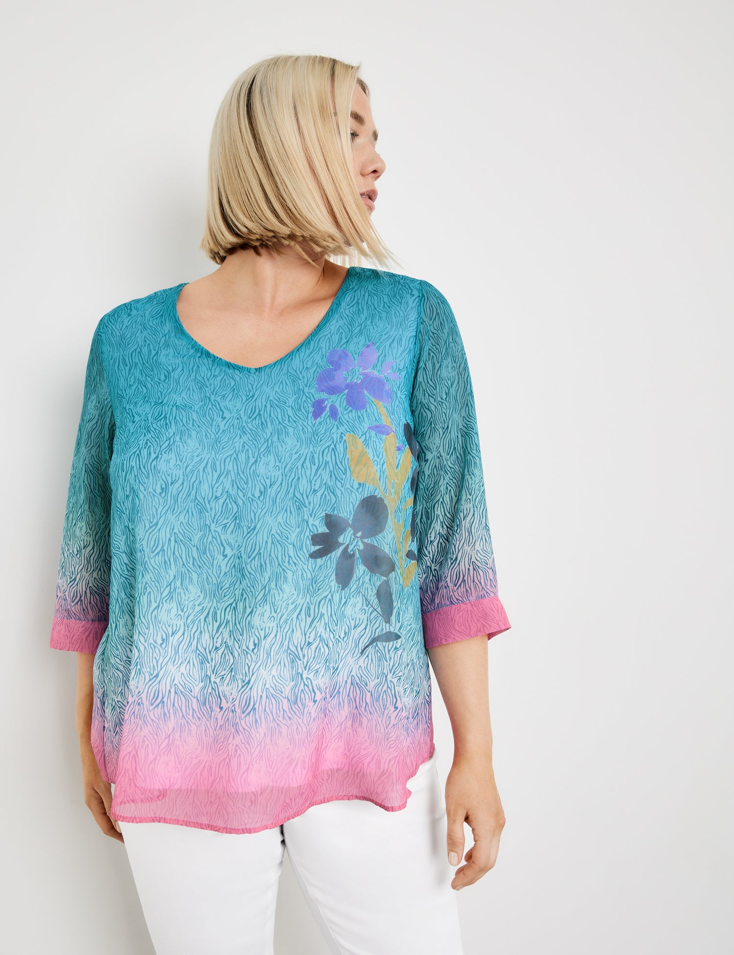 Blouse Top In A Layered Look