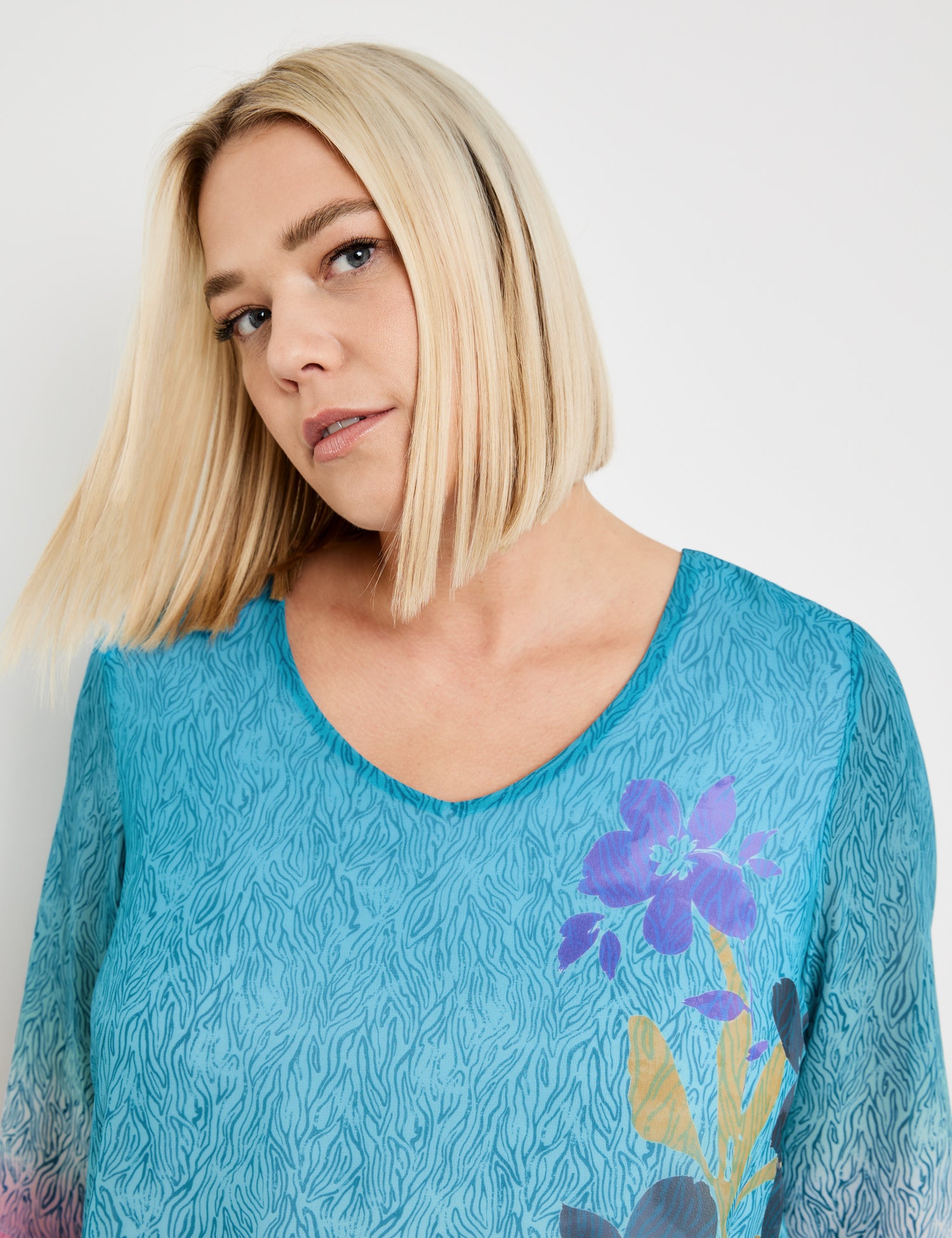 Blouse Top In A Layered Look