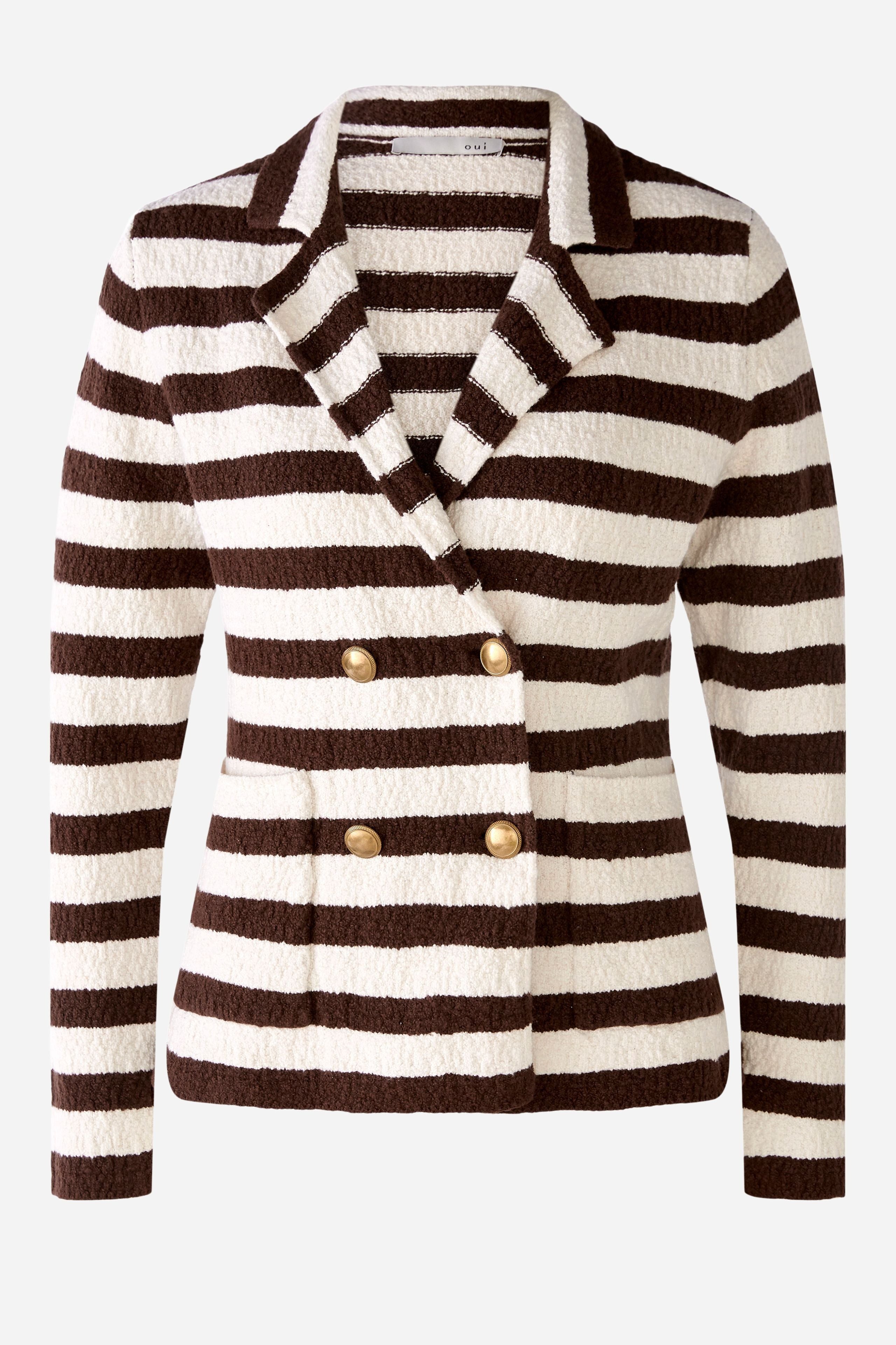 Knitted Blazer Cotton Blend Oui