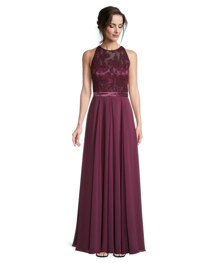 Red Dress Long Without Sleeve Vera Mont