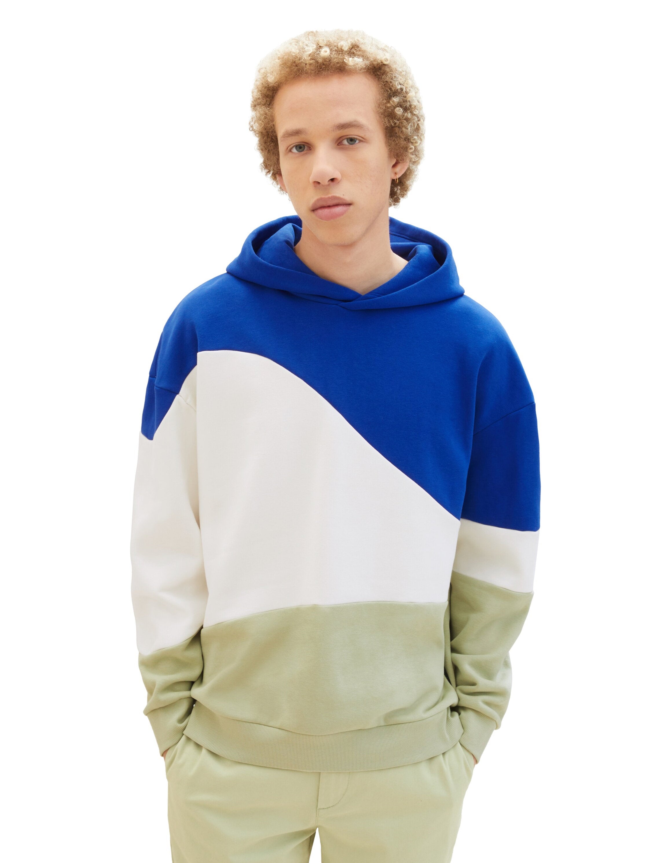 Relaxed Colorblock Hoodie_1037604_14531_02