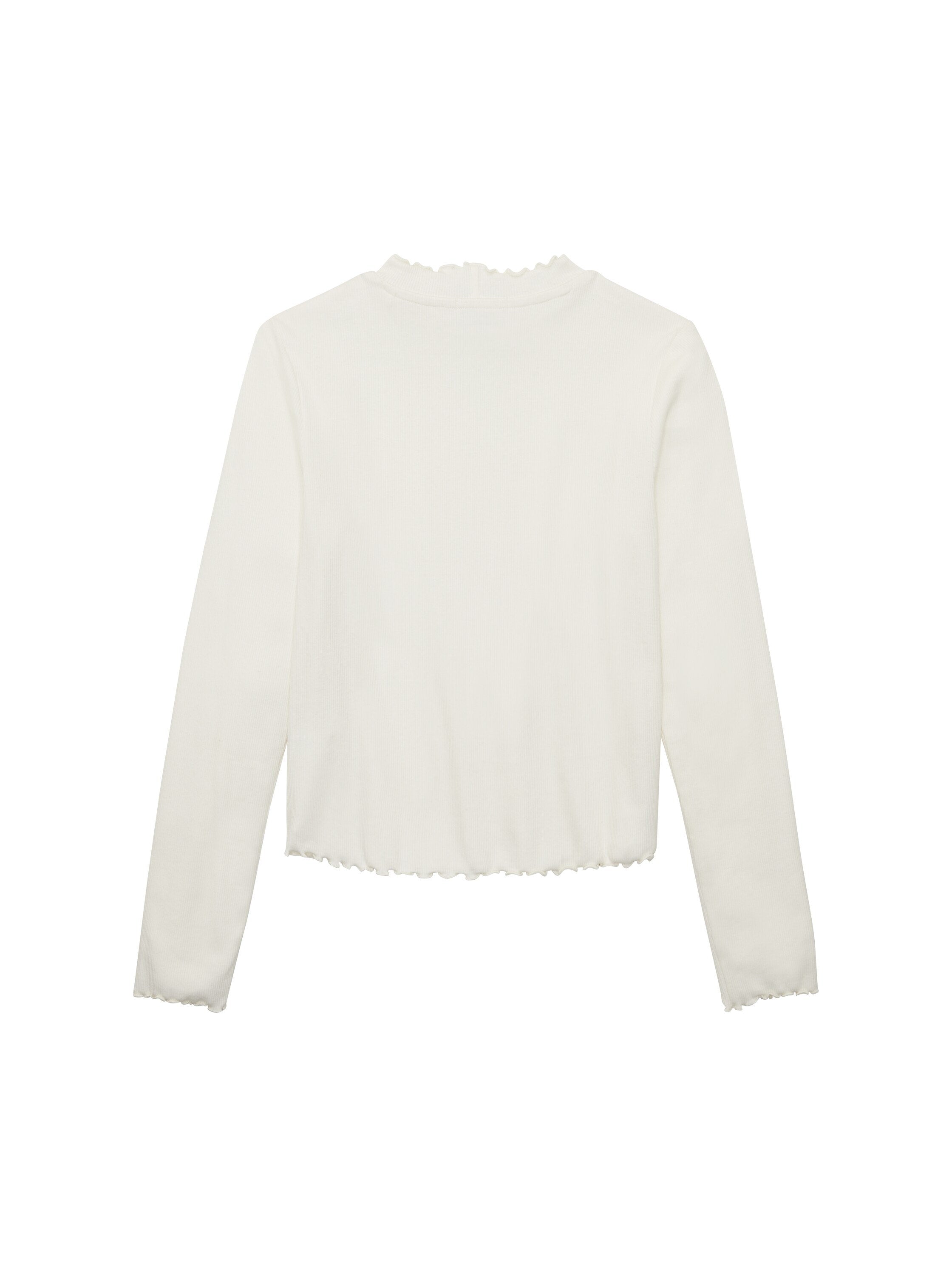 Cropped Rib Longsleeve T-Shirt_1037710_12906_02
