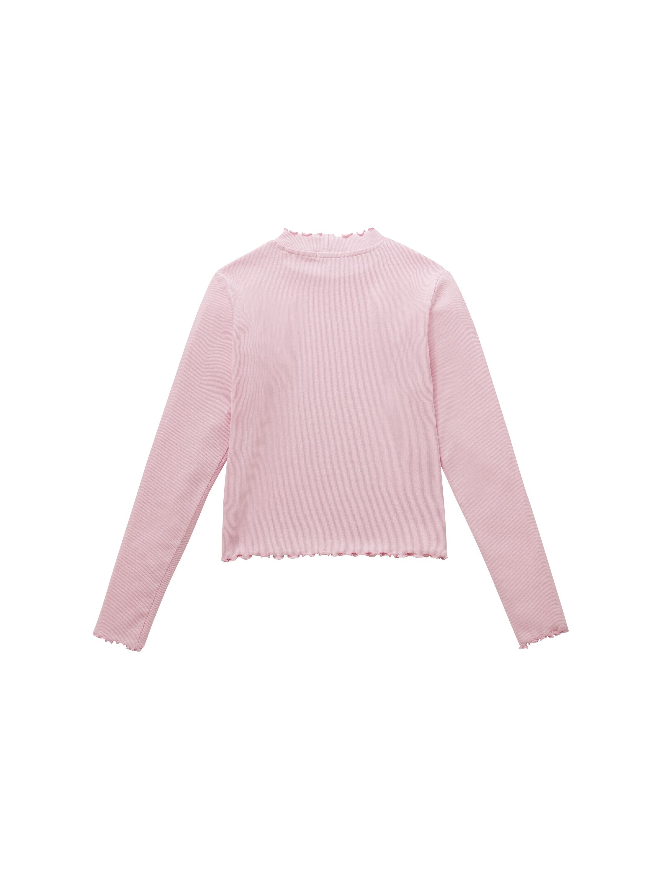 Cropped Rib Longsleeve T-Shirt_1037710_32267_02