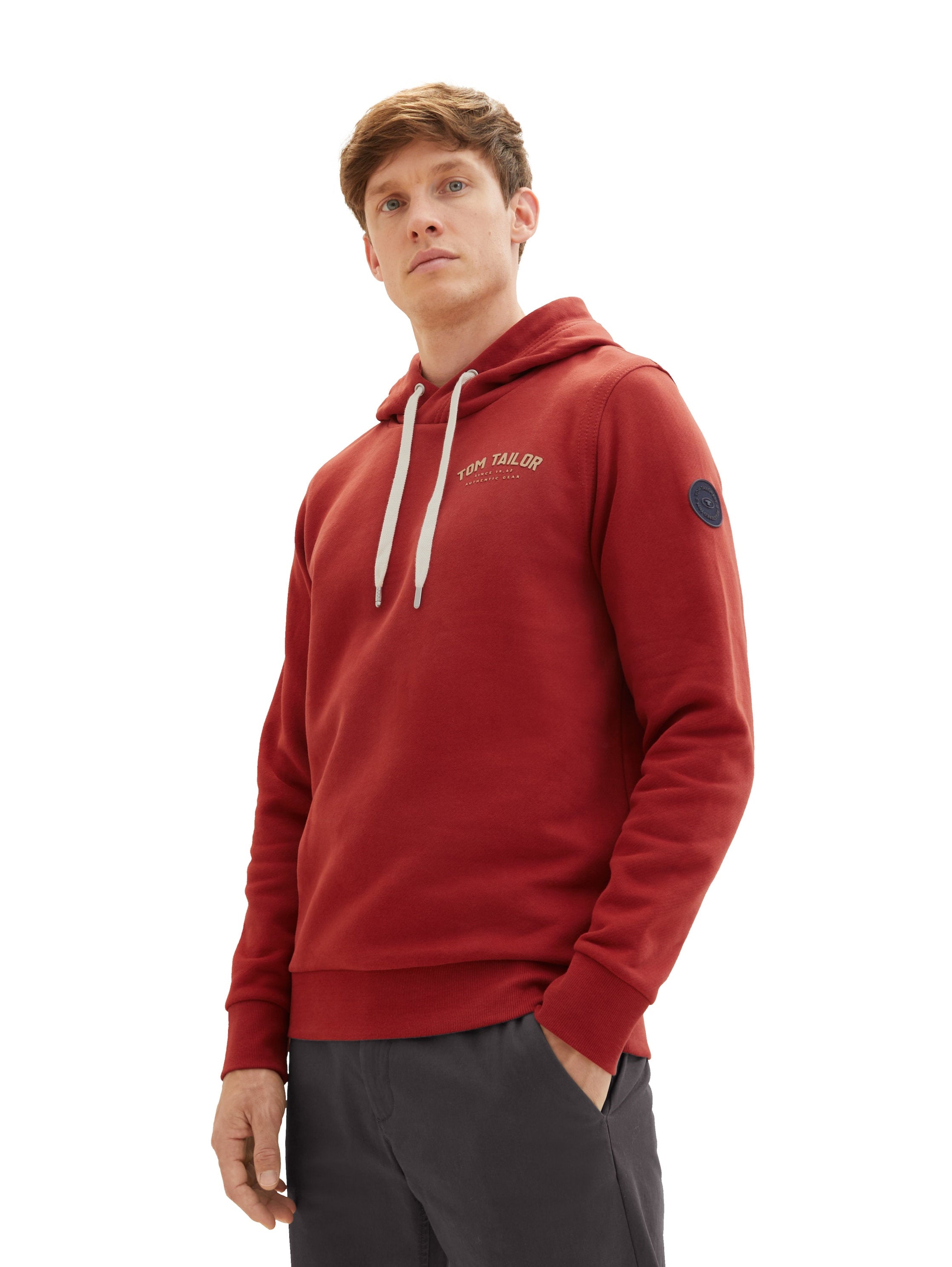 Logo Hoodie With White Drawstrings_1037751_14302_02