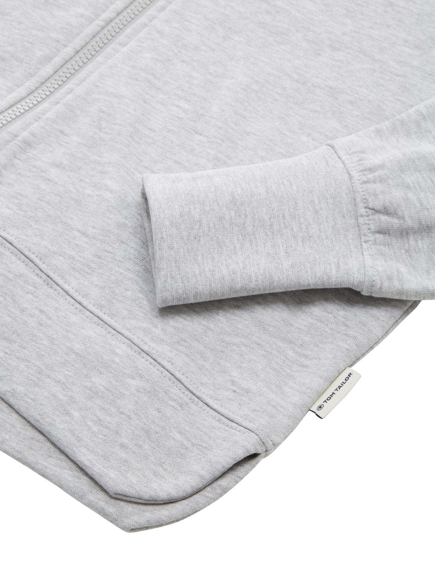 Cropped Hood Sweat Jacket With Zipper_1037758_15398_03