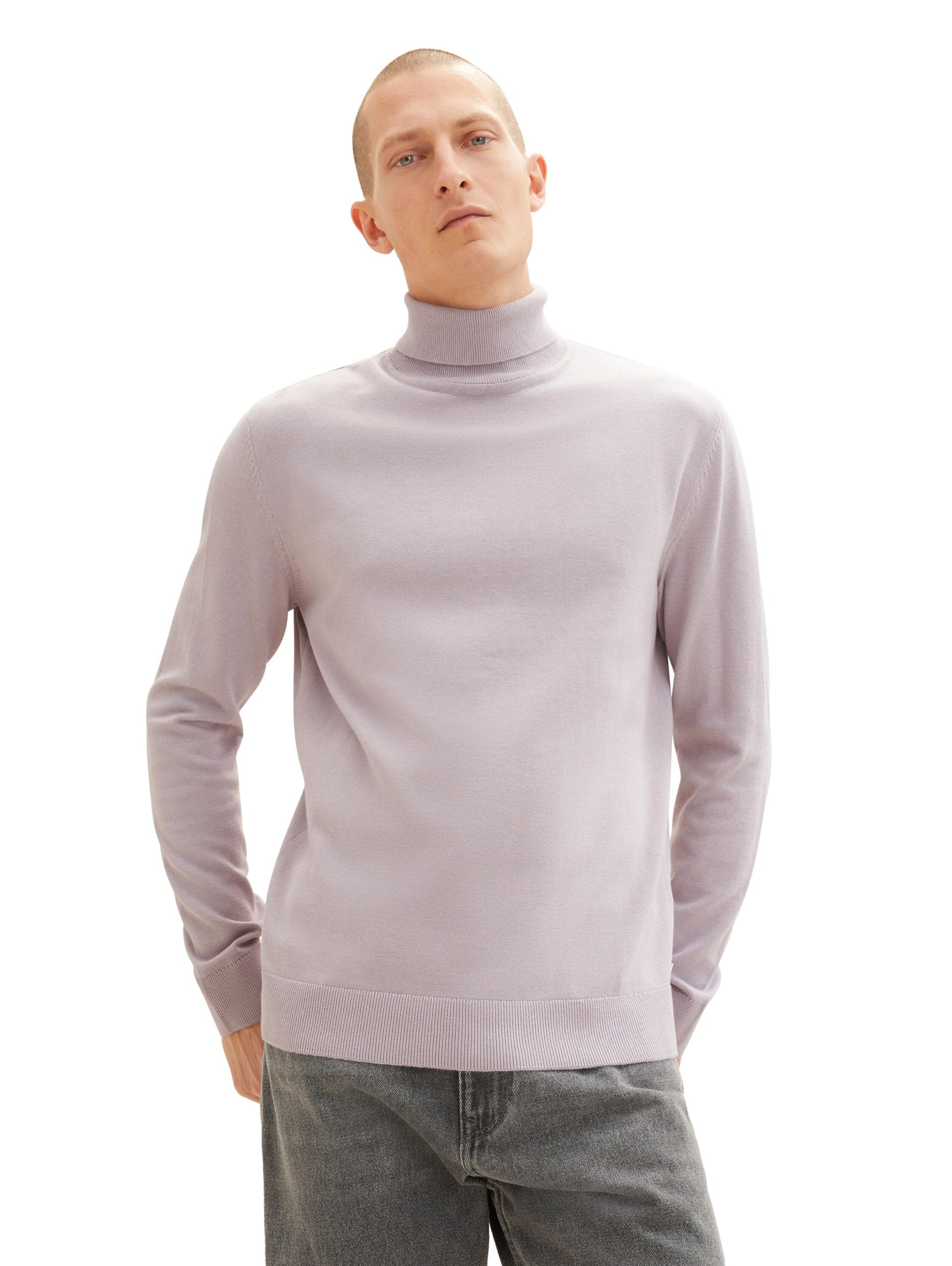 Turtleneck Long Sleeve Pullover_1038202_32242_02