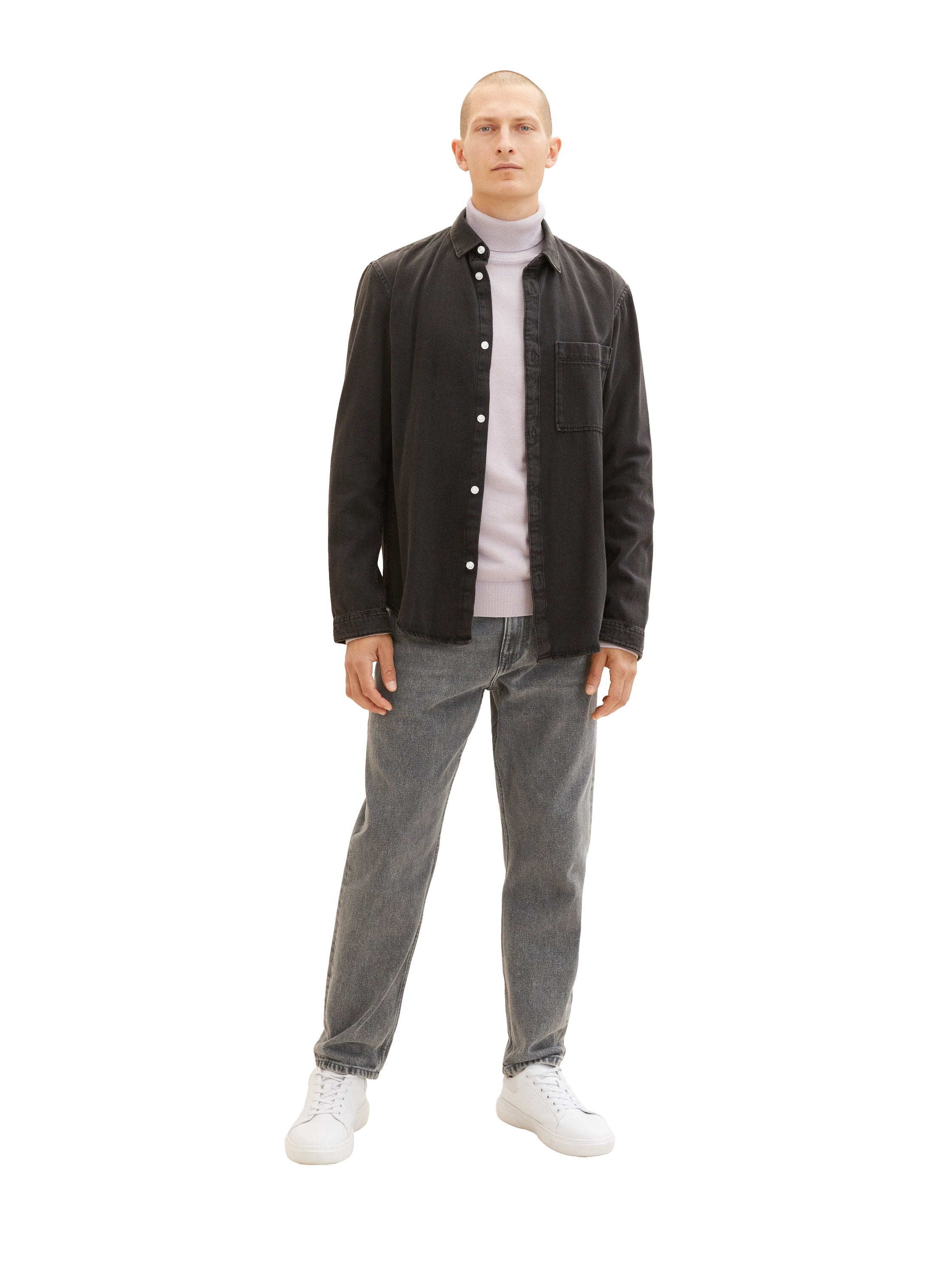 Turtleneck Long Sleeve Pullover_1038202_32242_03