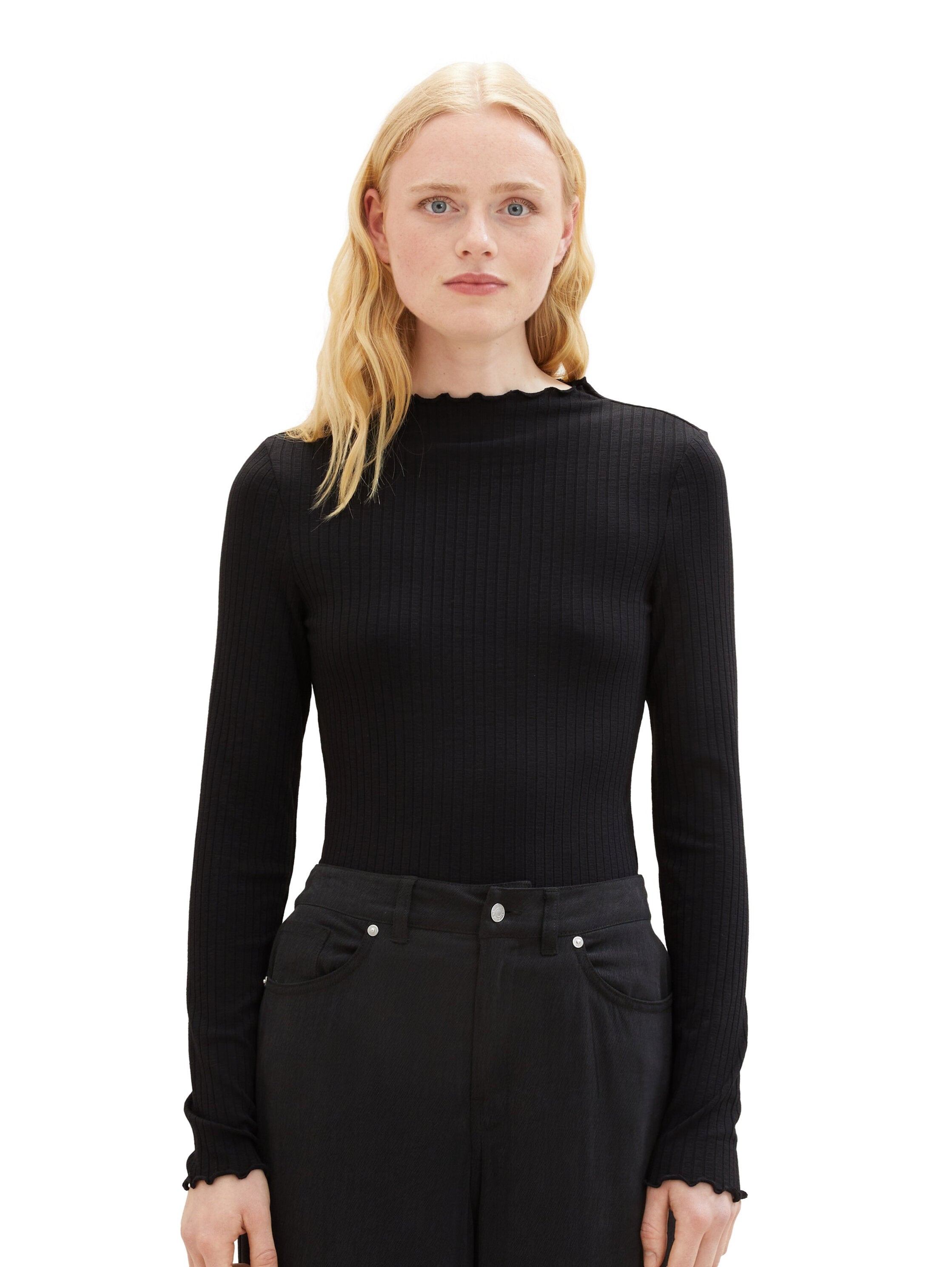 Long Sleeve Ribbed Top_1038368_14482_06