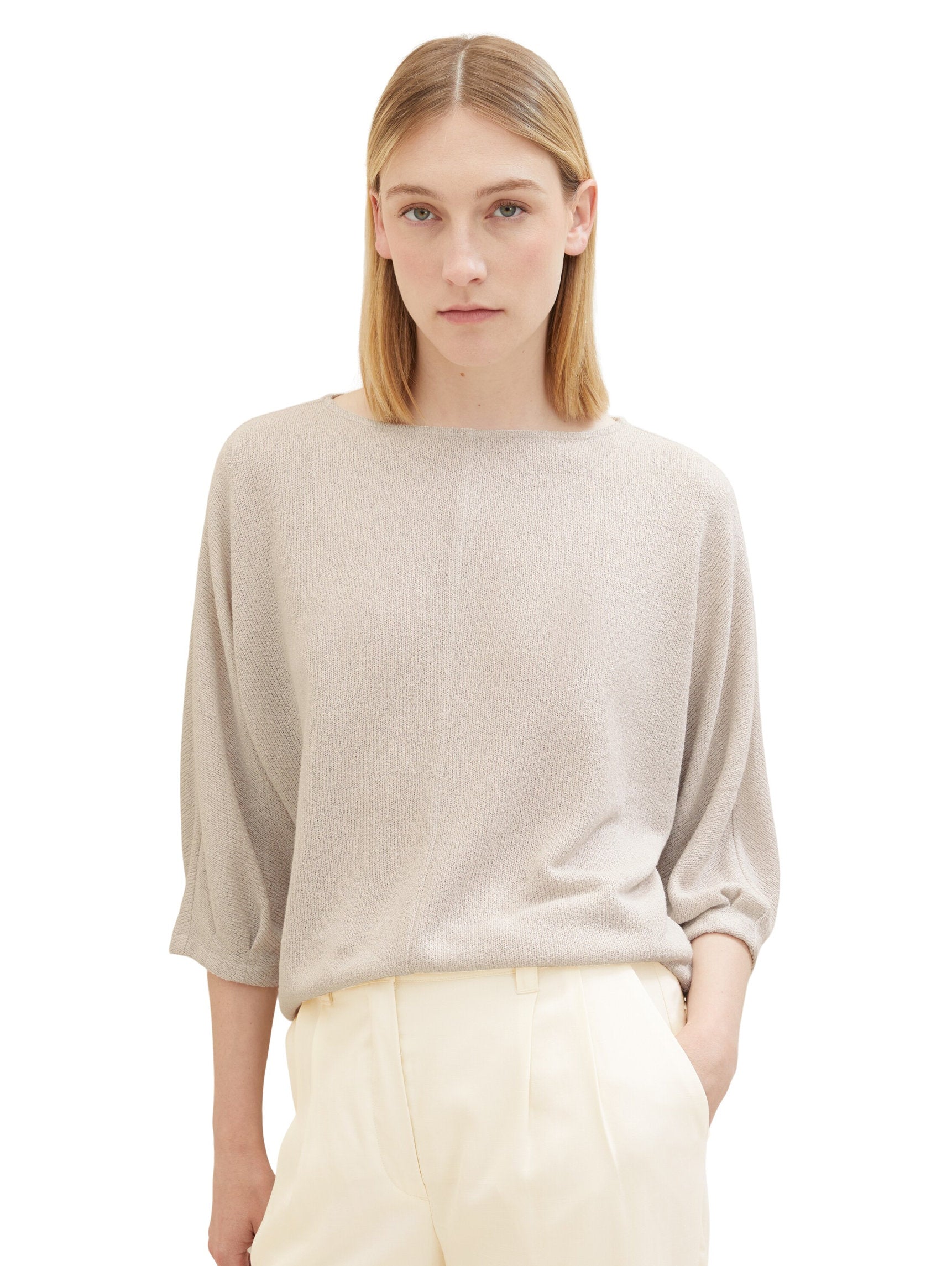 Blouse With 3/4 Sleeve_1038725_16339_02