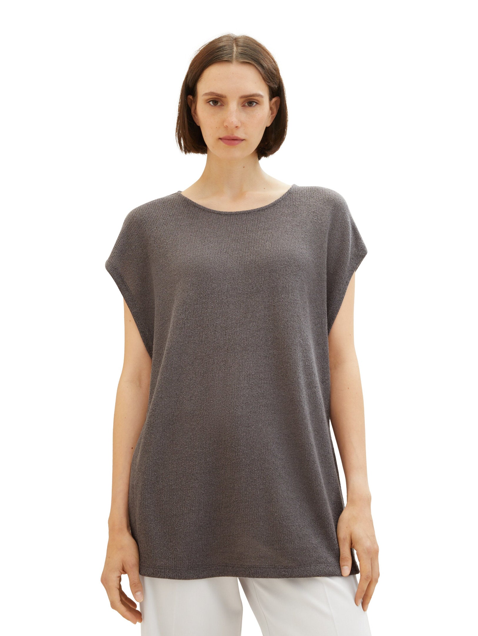 Blouse With Cap Sleeve_1038726_32251_06