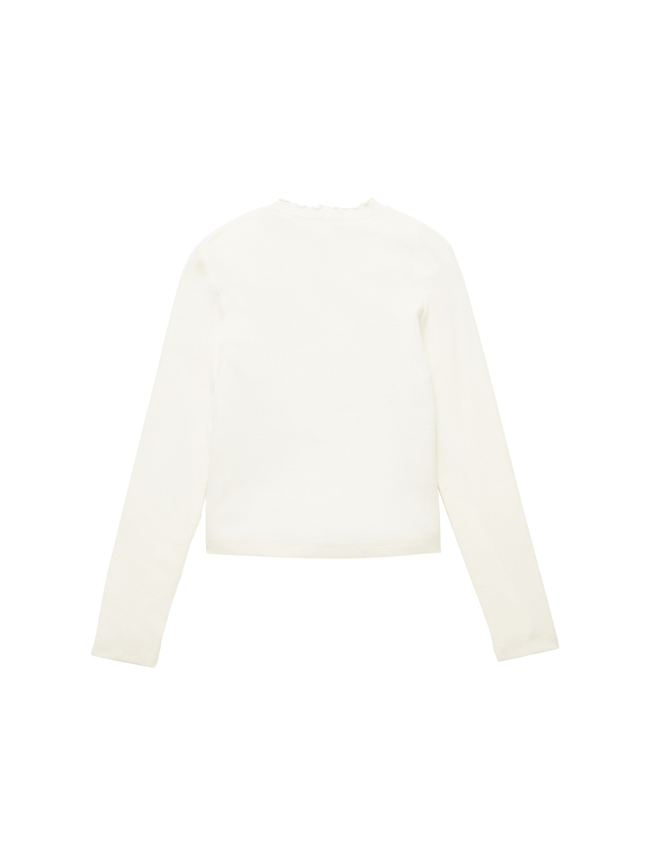 Cropped Rib Longsleeve T-Shirt_1039387_12906_02