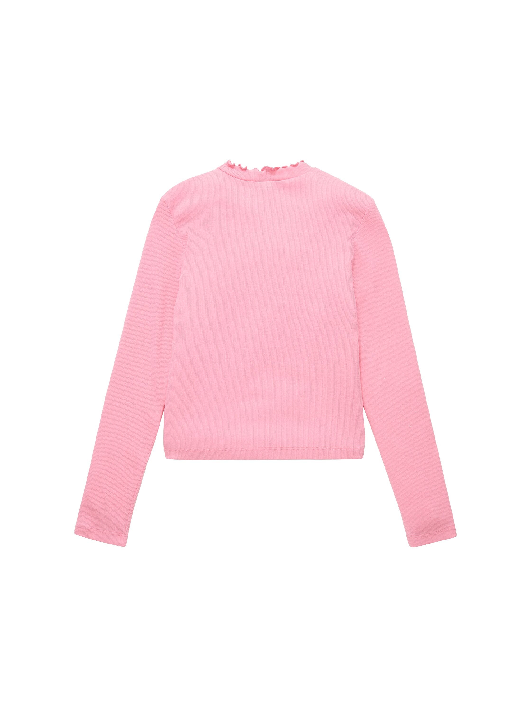 Cropped Rib Longsleeve T-Shirt_1039387_23807_02