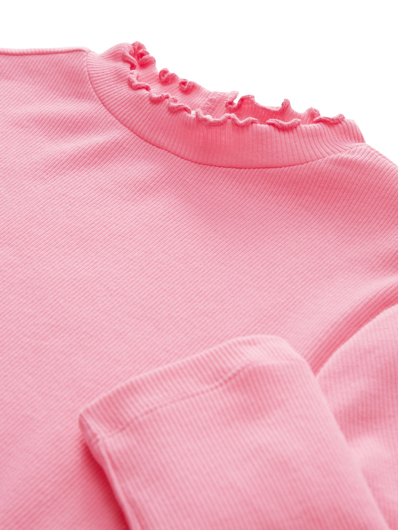 Cropped Rib Longsleeve T-Shirt_1039387_23807_03