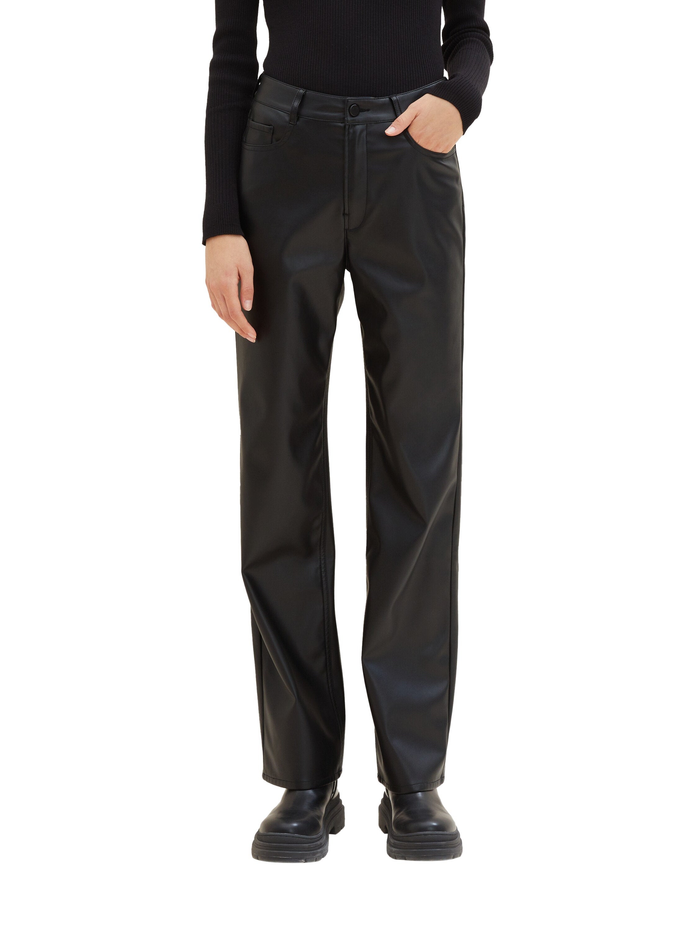 Faux Leather Dress Trousers_1039446_14482_02