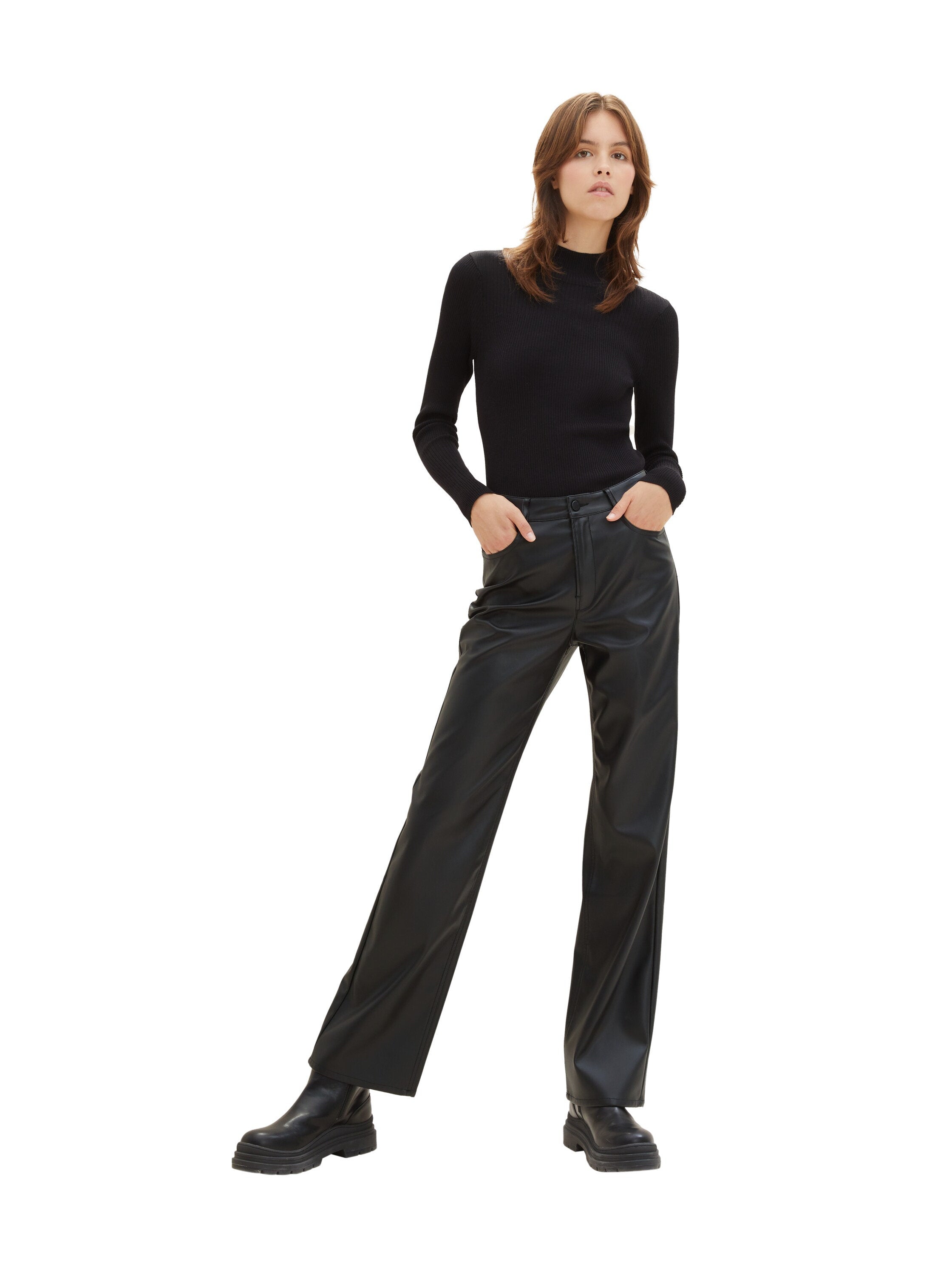 Faux Leather Dress Trousers_1039446_14482_04