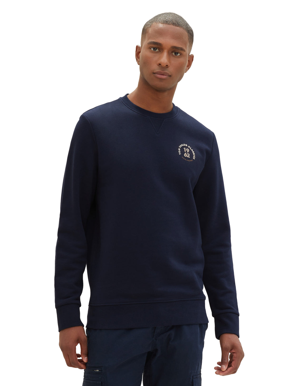 Crew Neck Sweatshirt With Side Logo_1040047_10668_02