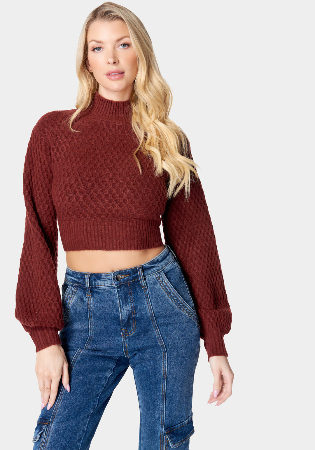 Open Back Mock Neck Sweater_106334_Cabernet Melange_1