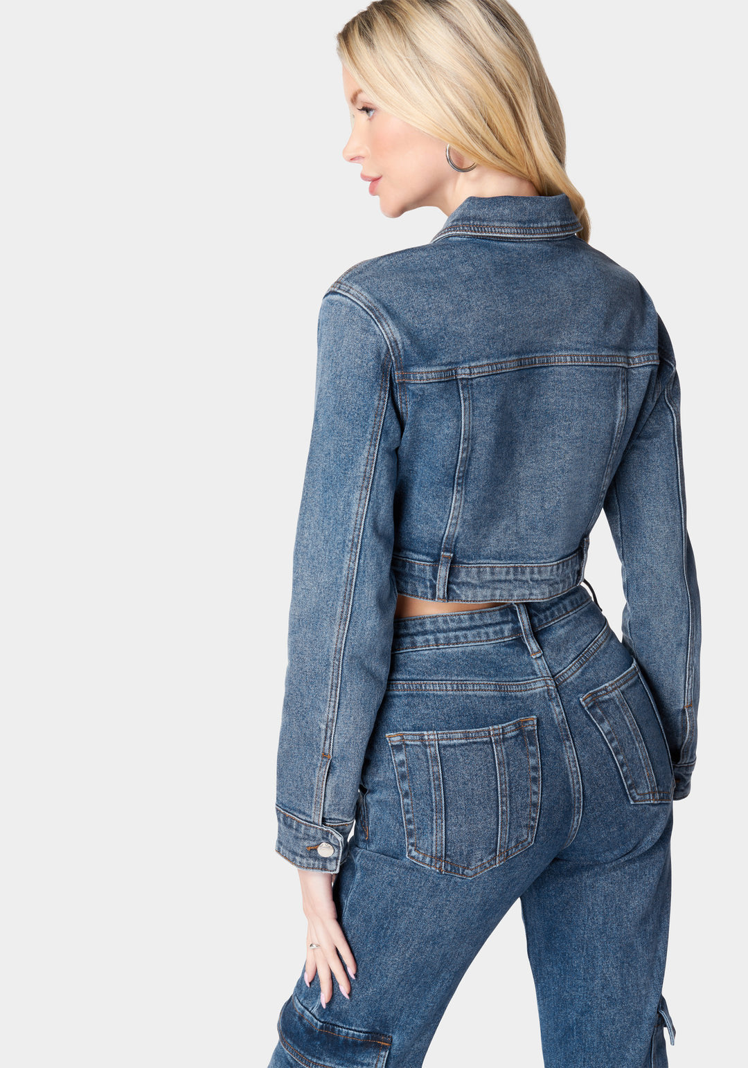 Zip Front Patch Pocket Denim Jacket_106361_Antique Indigo Wash_3