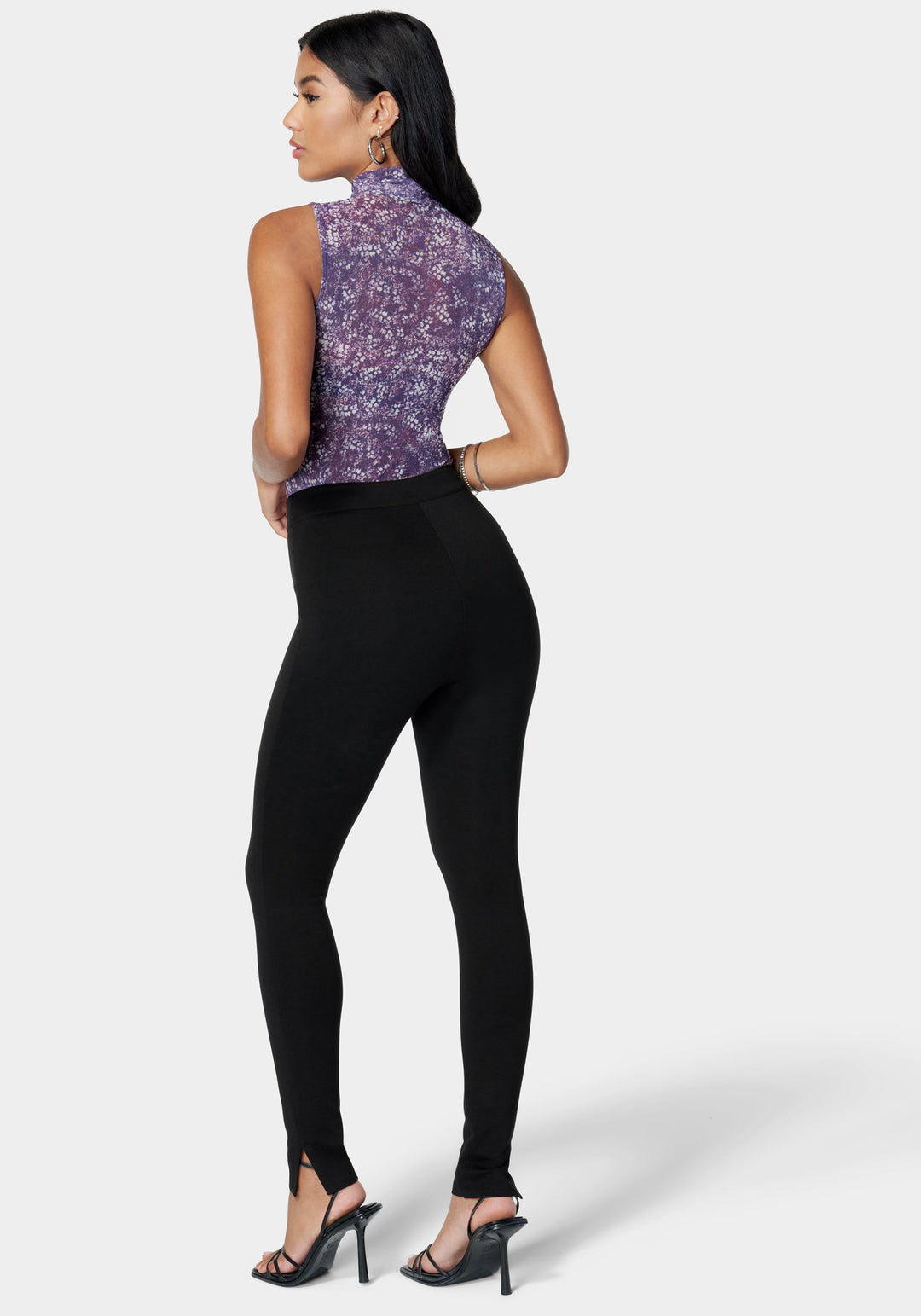 Zip Front Knit Legging_107492_Black_3