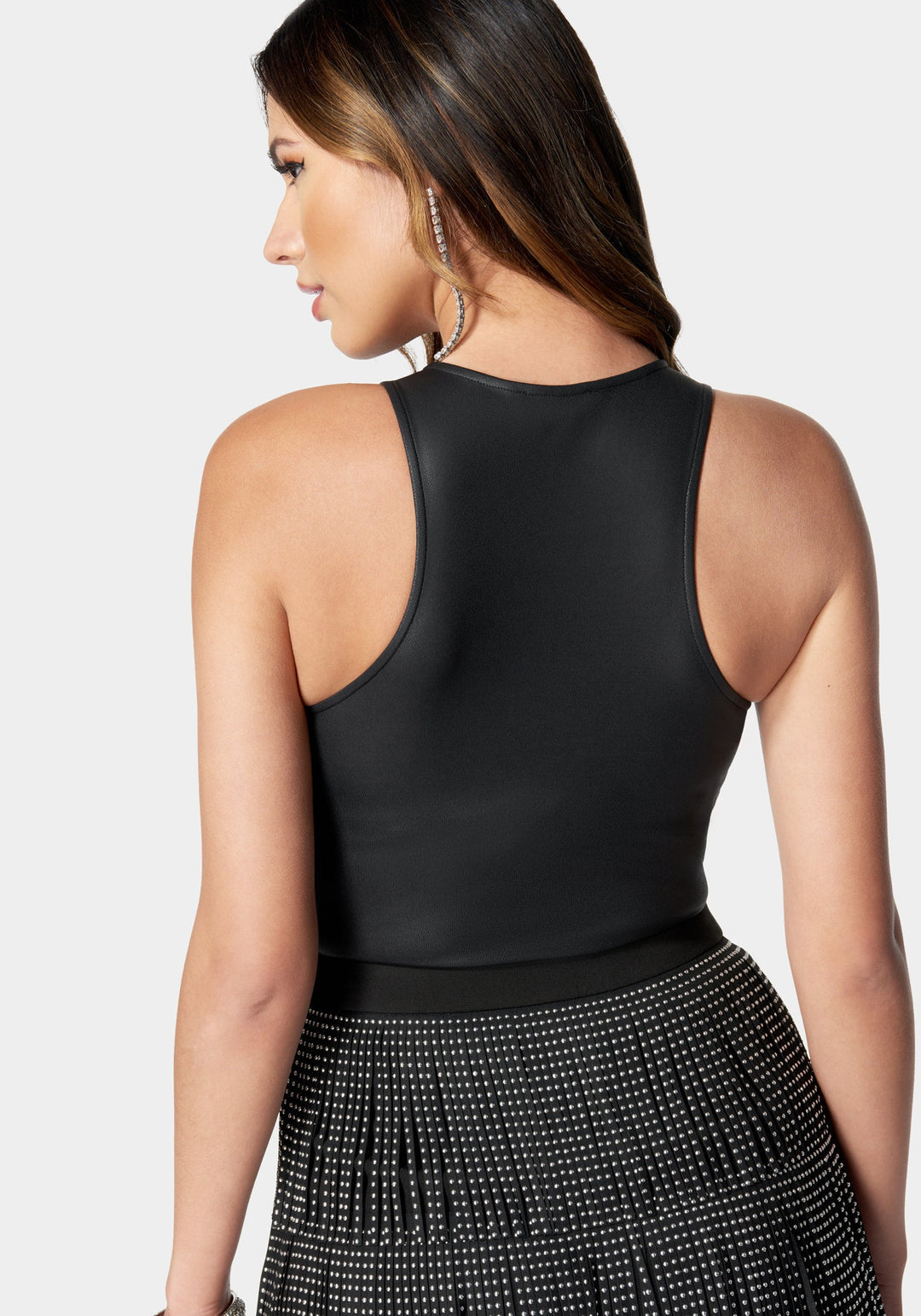 Racer Coated Knit Bodysuit_107499_Black_3