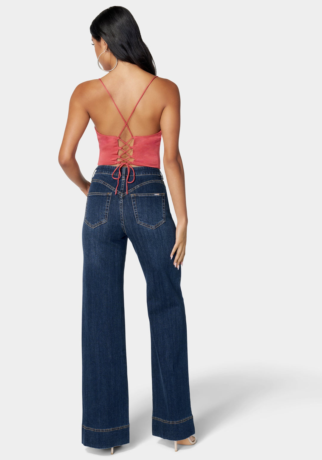 Natural Waist Wide Leg Jean_107509_Dark Indigo Wash_1
