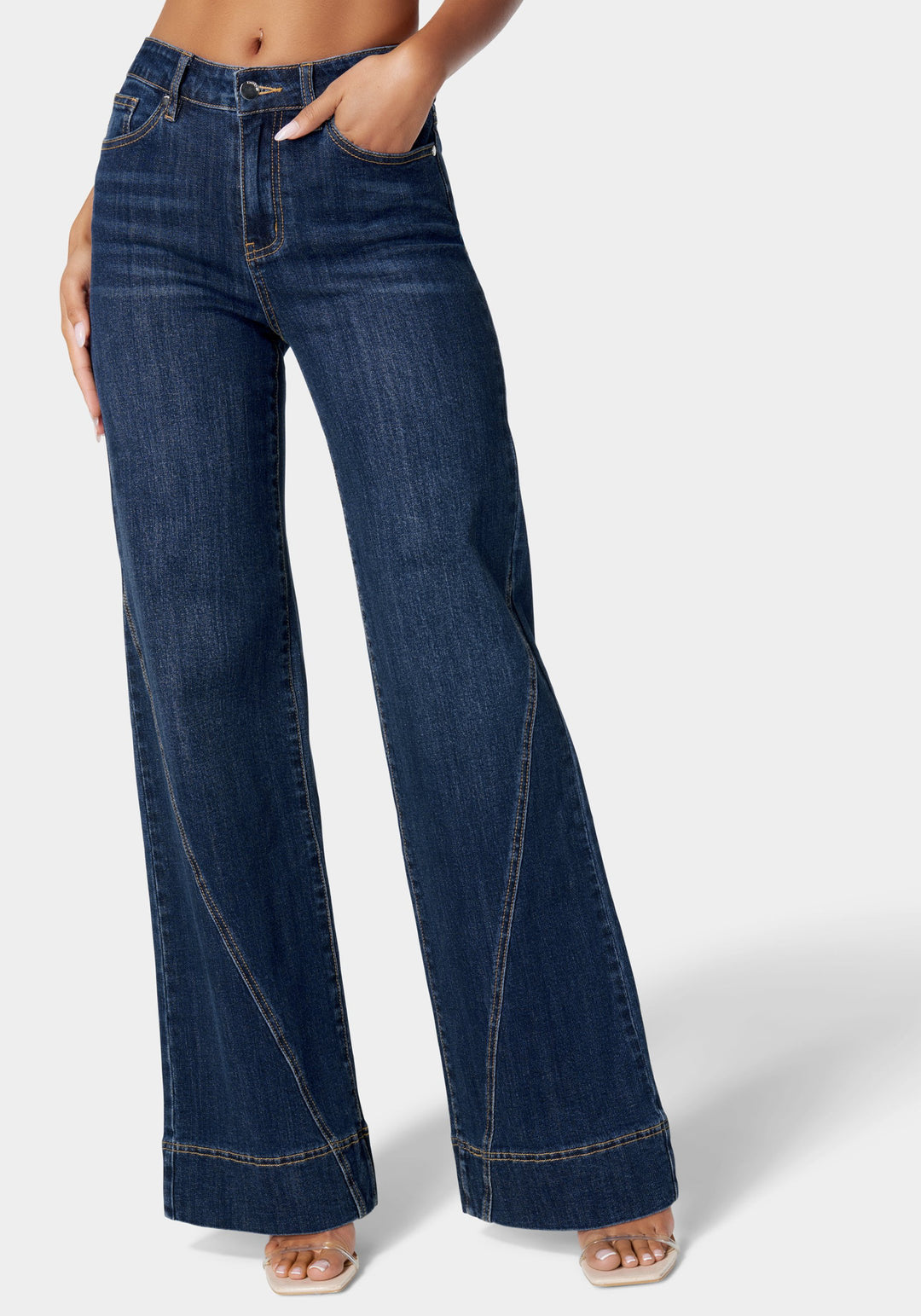Natural Waist Wide Leg Jean_107509_Dark Indigo Wash_2