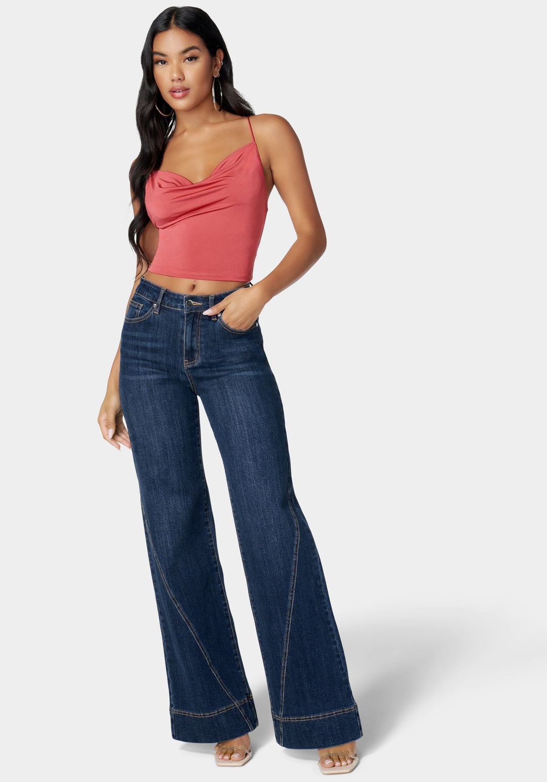 Natural Waist Wide Leg Jean_107509_Dark Indigo Wash_3