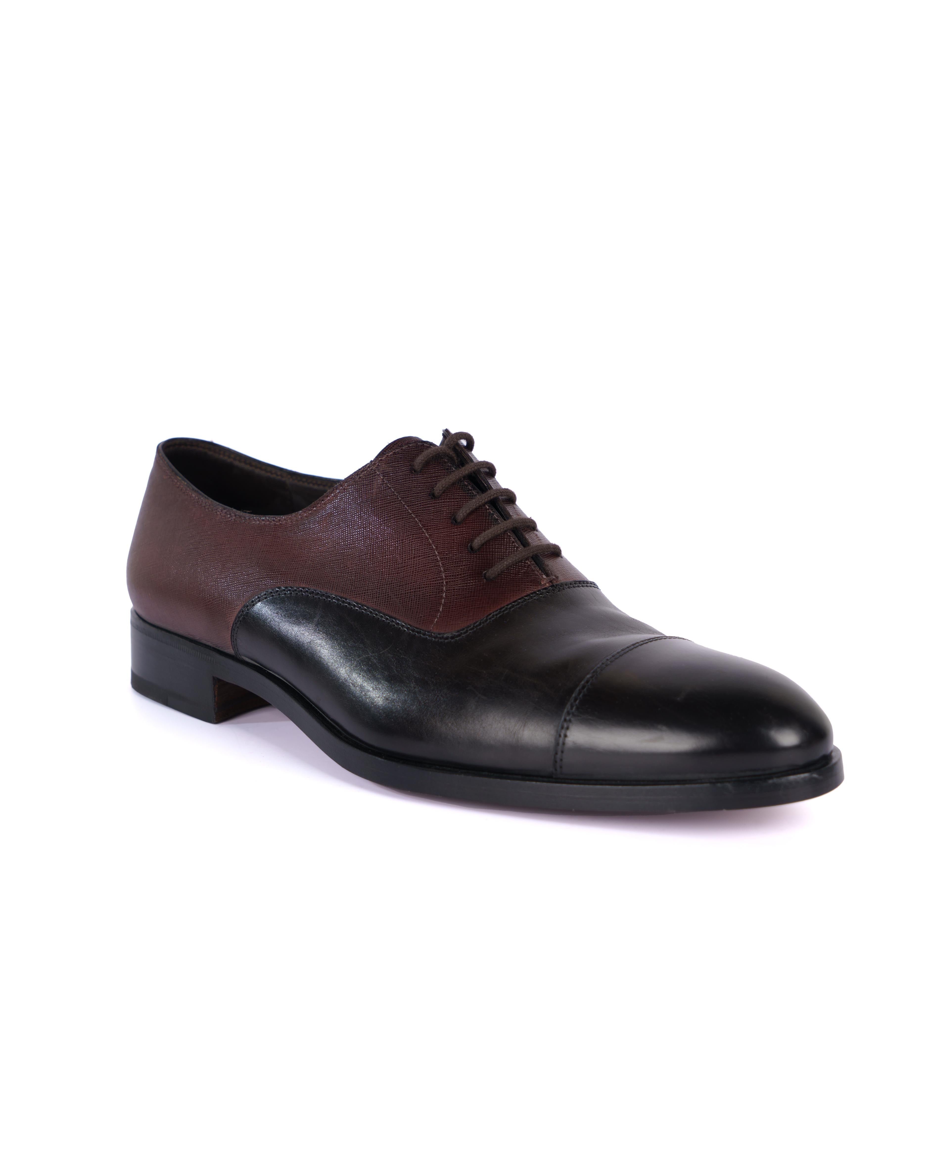 Black/Brown Oxford Shoes - BEVAVA