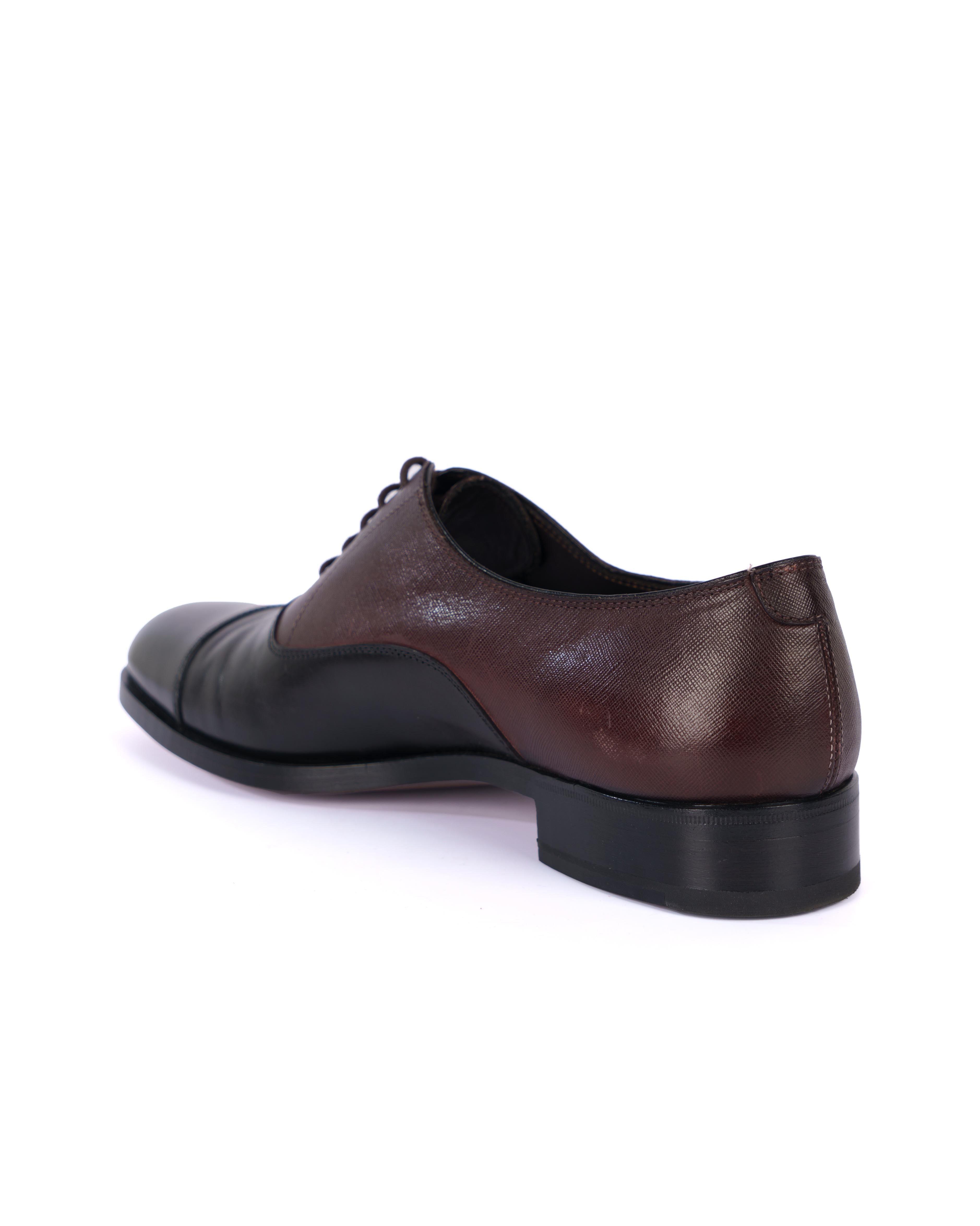 Black/Brown Oxford Shoes - BEVAVA