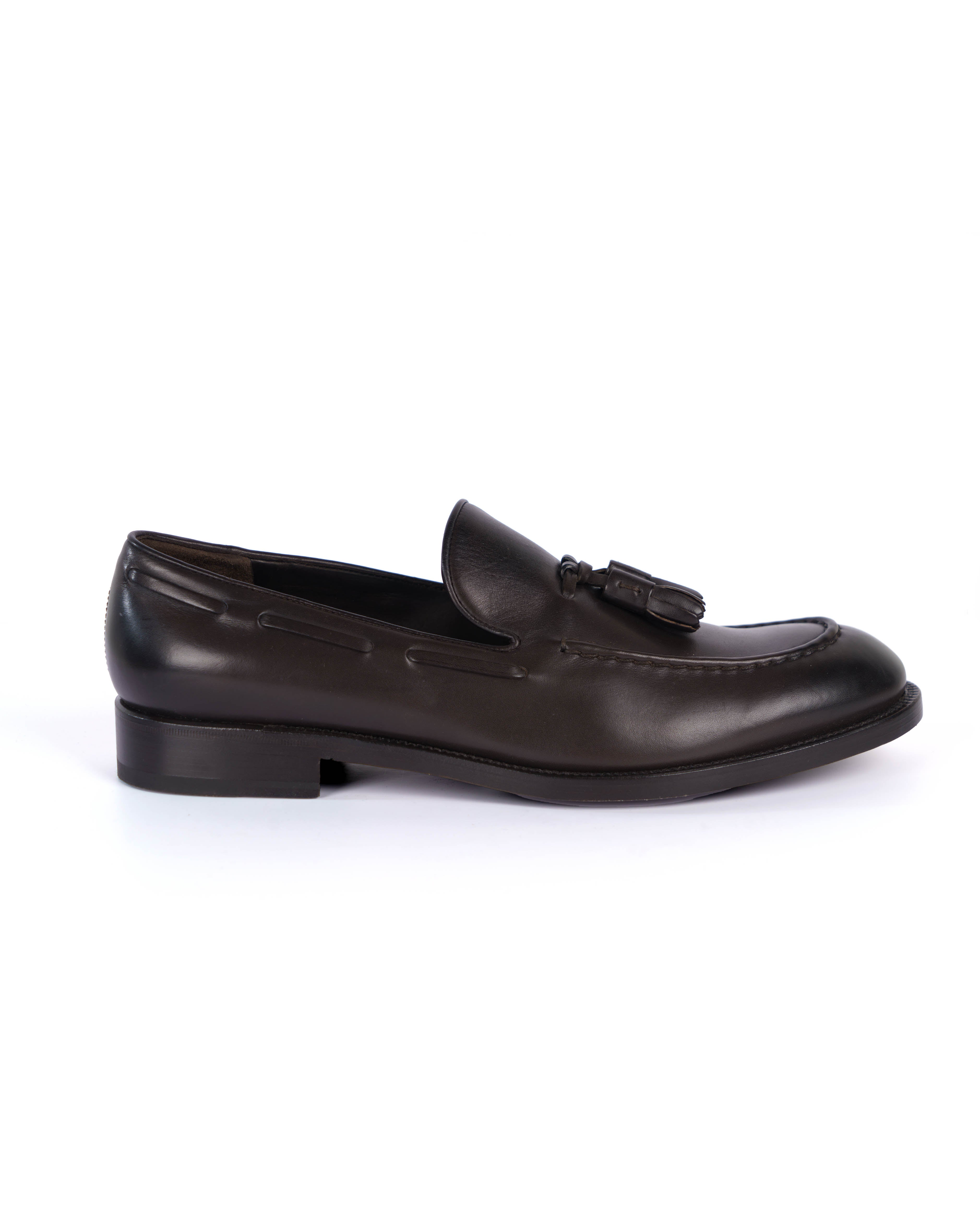 Brown Loafer Shoes - BEVAVA