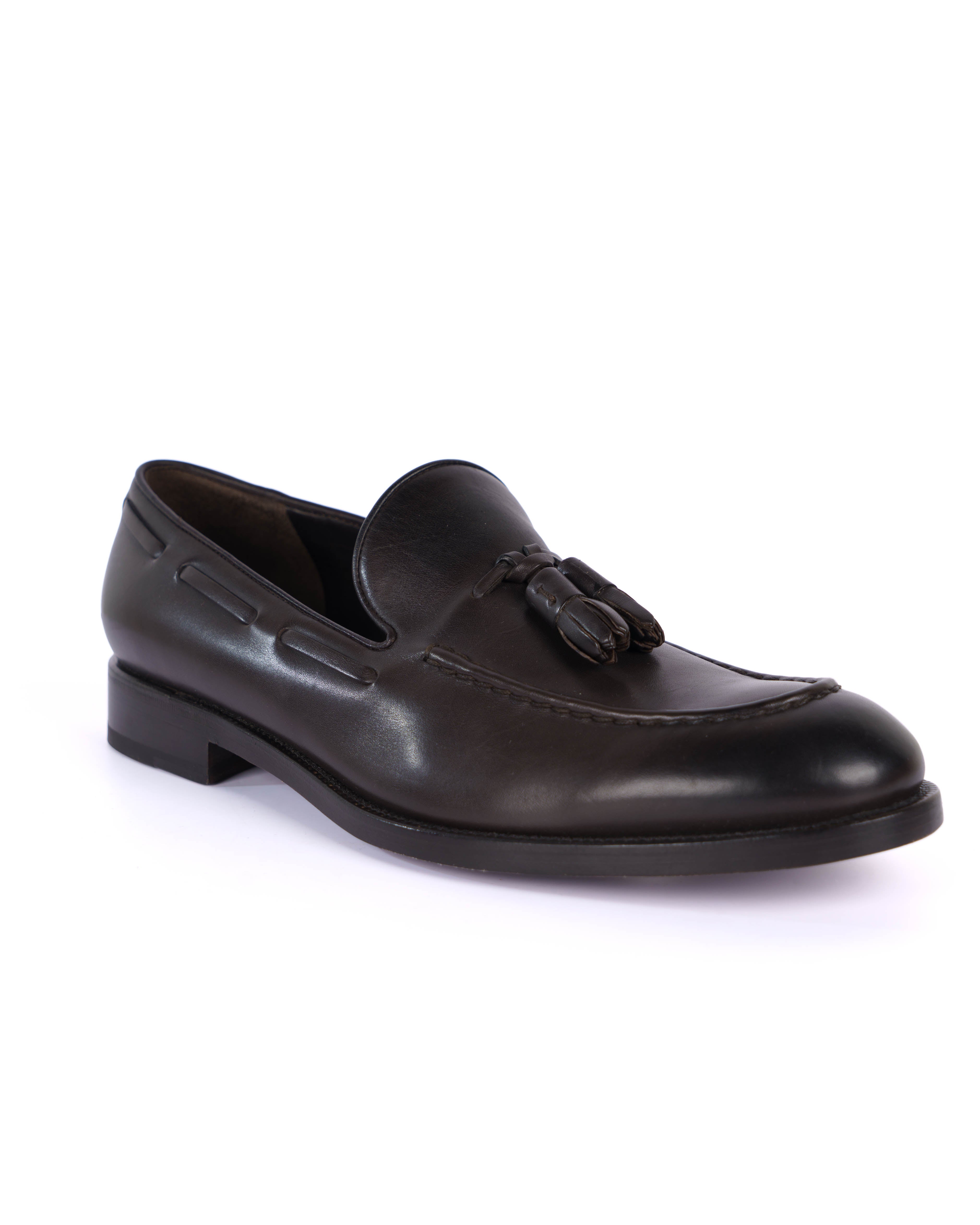 Brown Loafer Shoes - BEVAVA