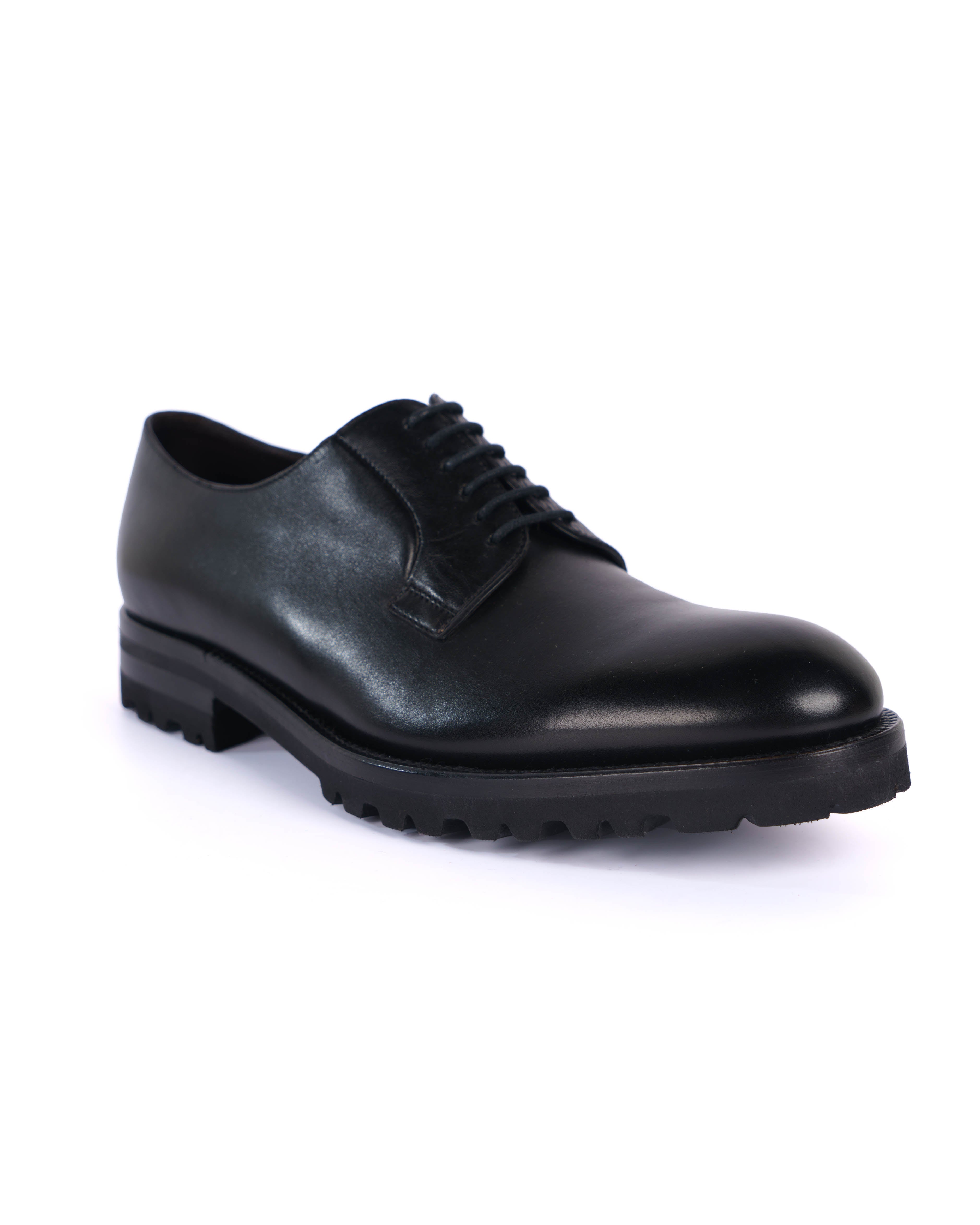 Black Brogue Shoes - BEVAVA