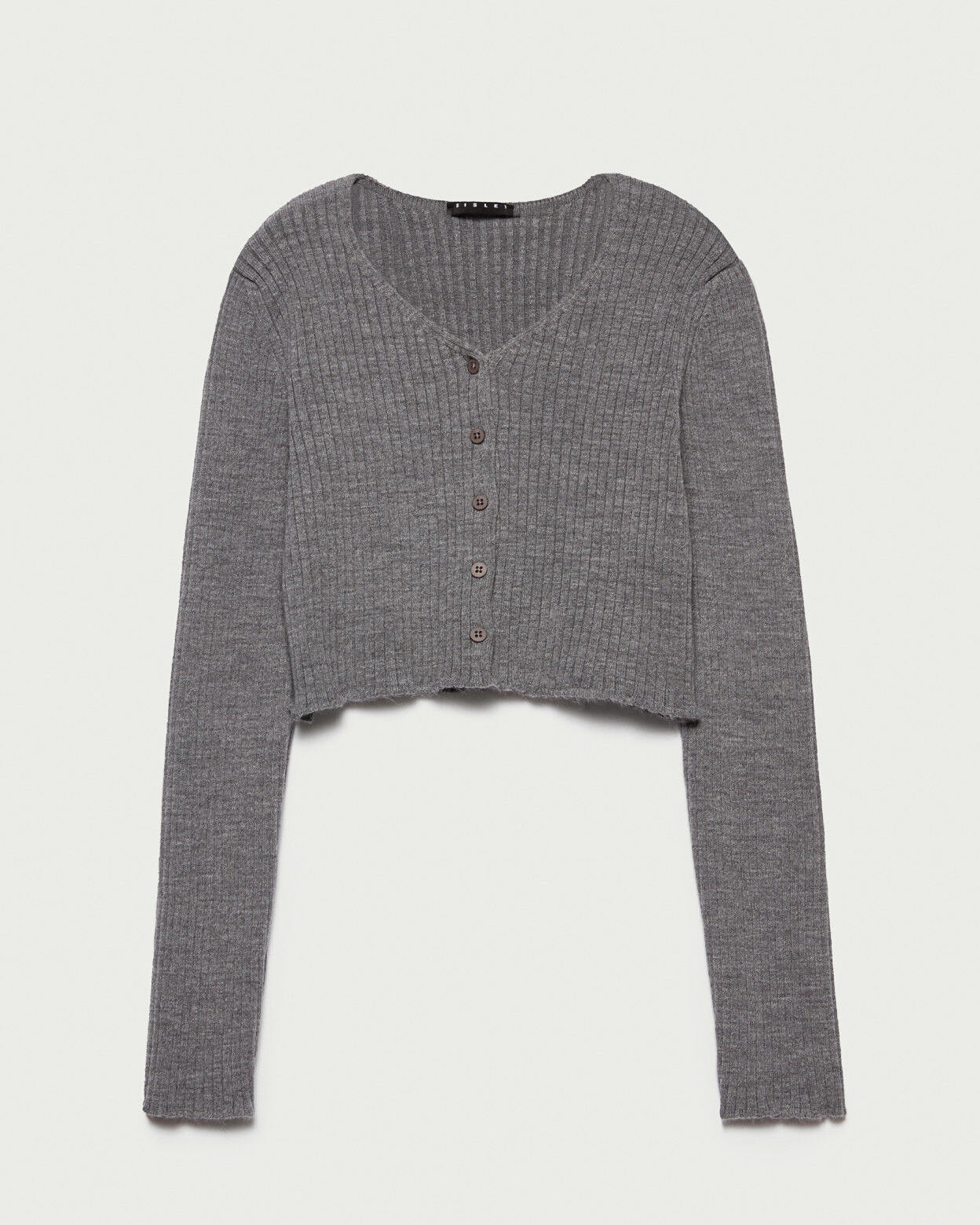 Dark Grey Cardigan L/S Sisley