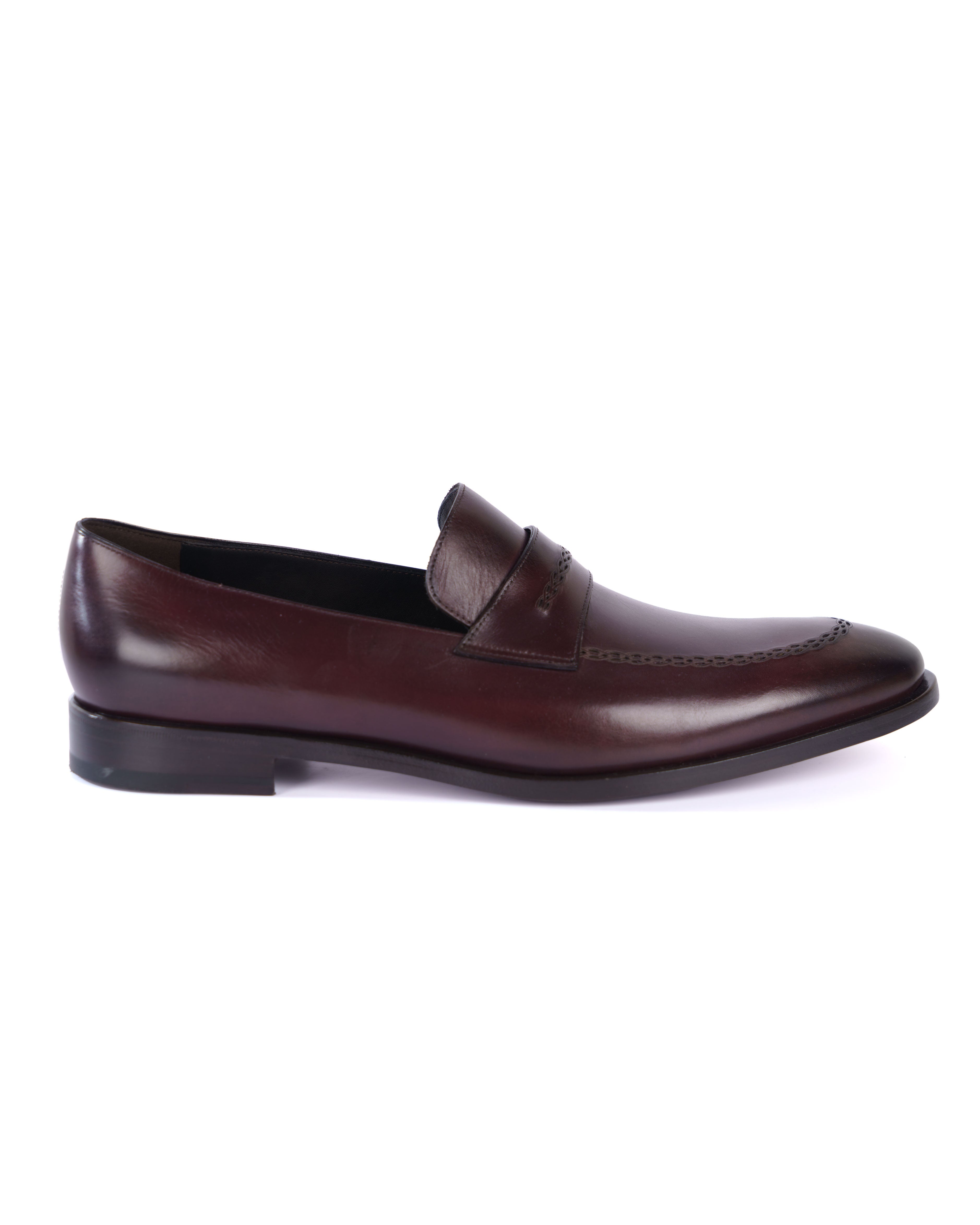 Brown Loafer Shoes - BEVAVA