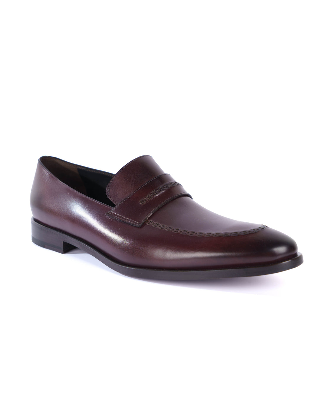 Brown Loafer Shoes - BEVAVA
