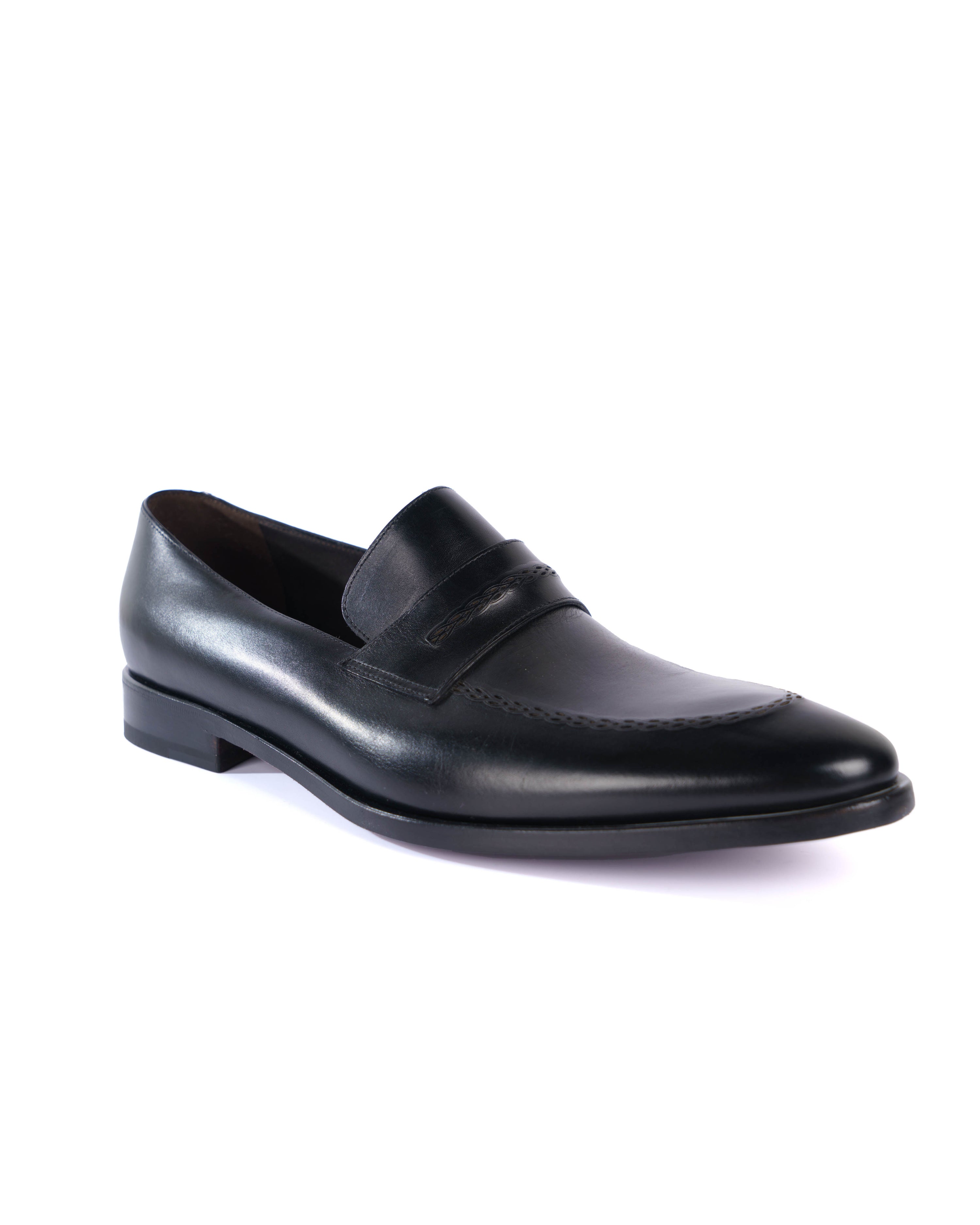 Blue Loafer Shoes - BEVAVA