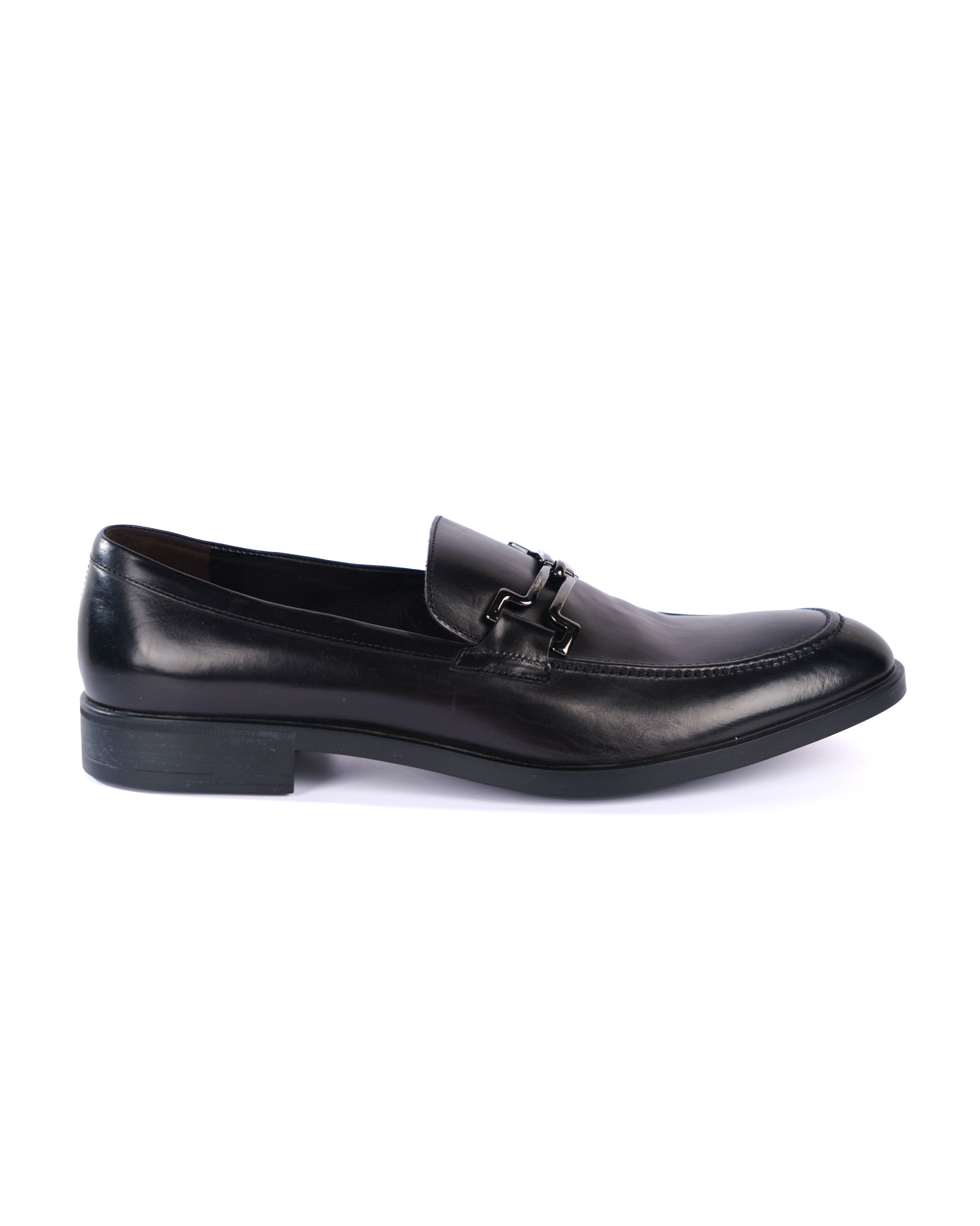 Black Loafer Shoes - BEVAVA