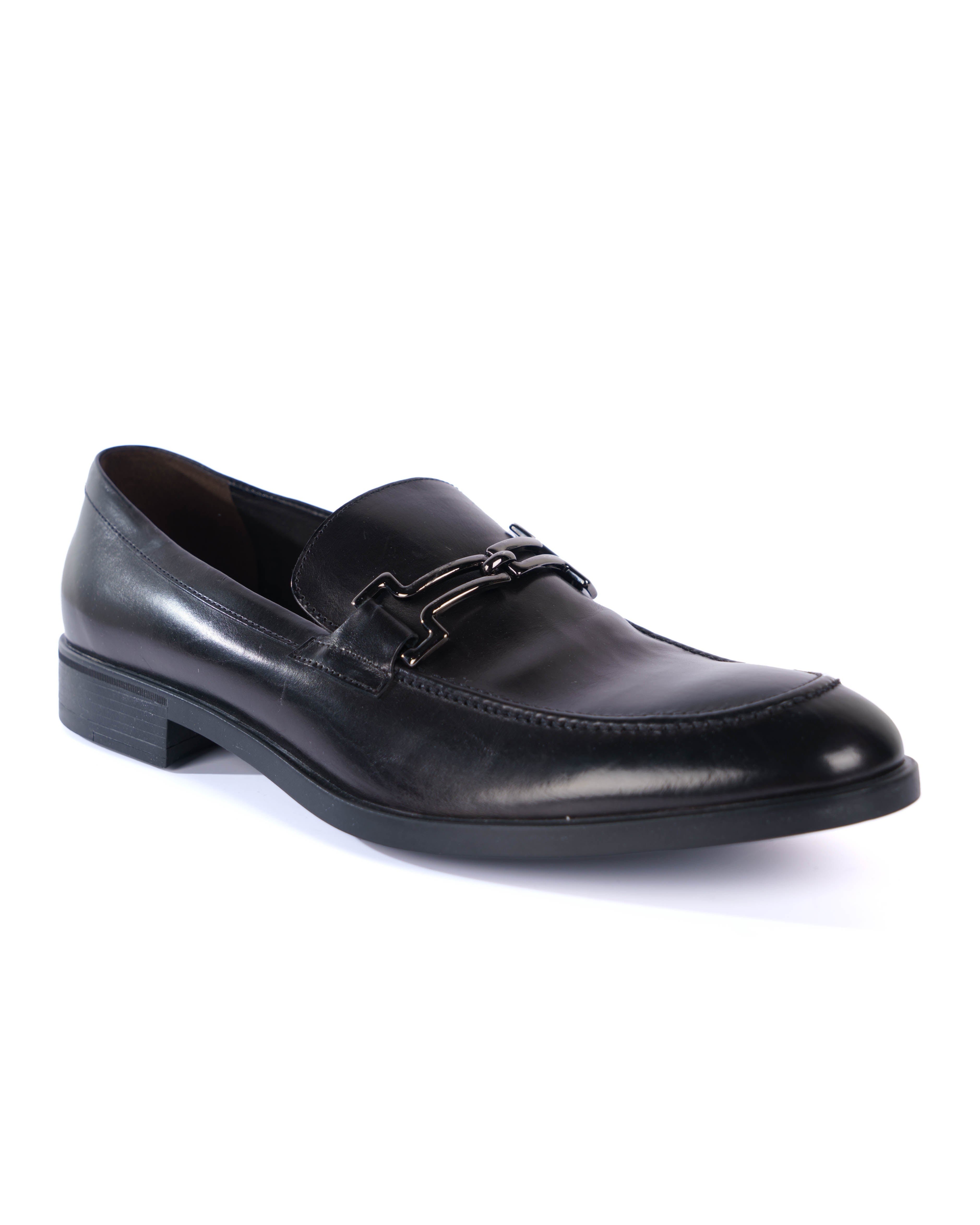 Black Loafer Shoes - BEVAVA