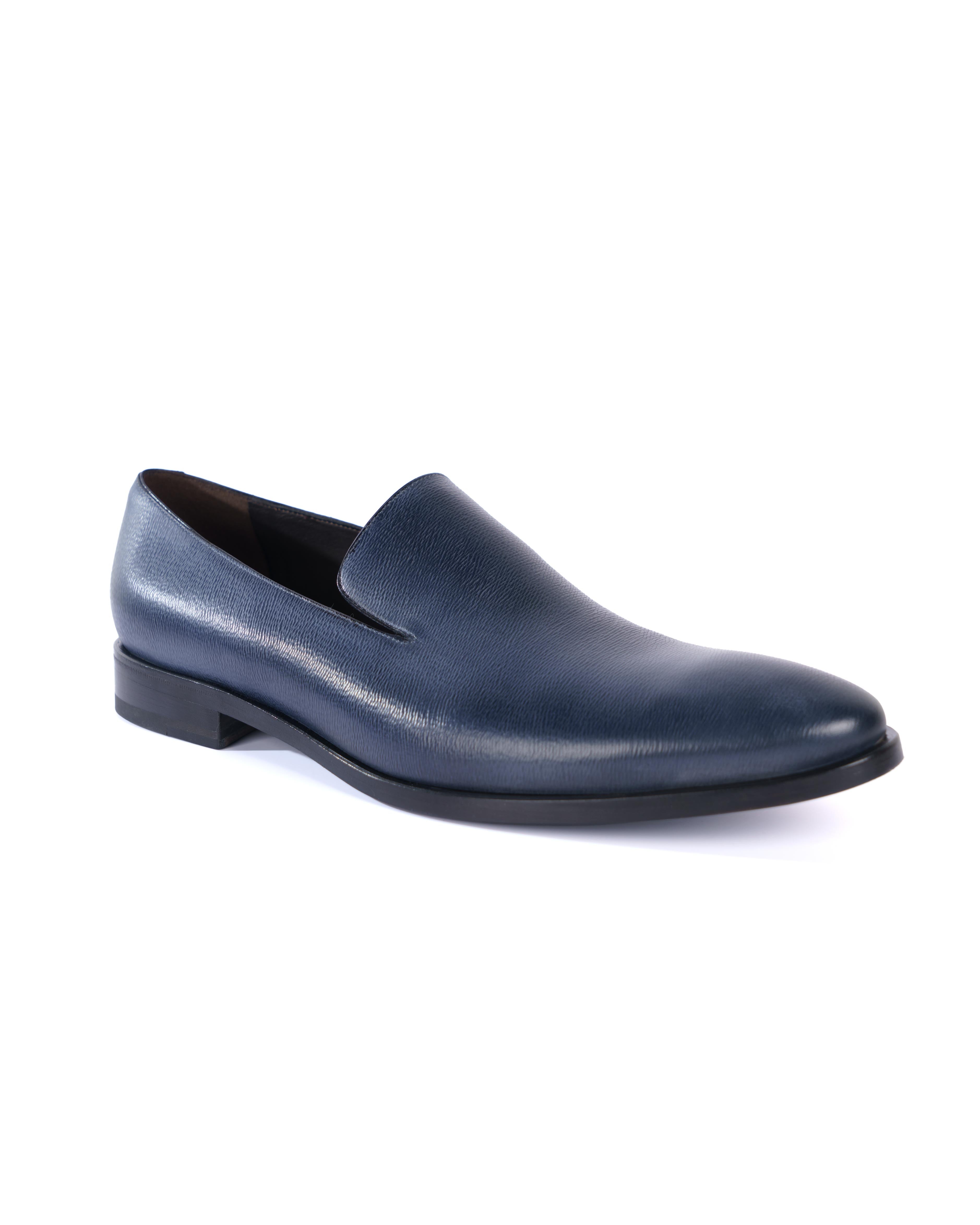 Blue Loafer Shoes - BEVAVA