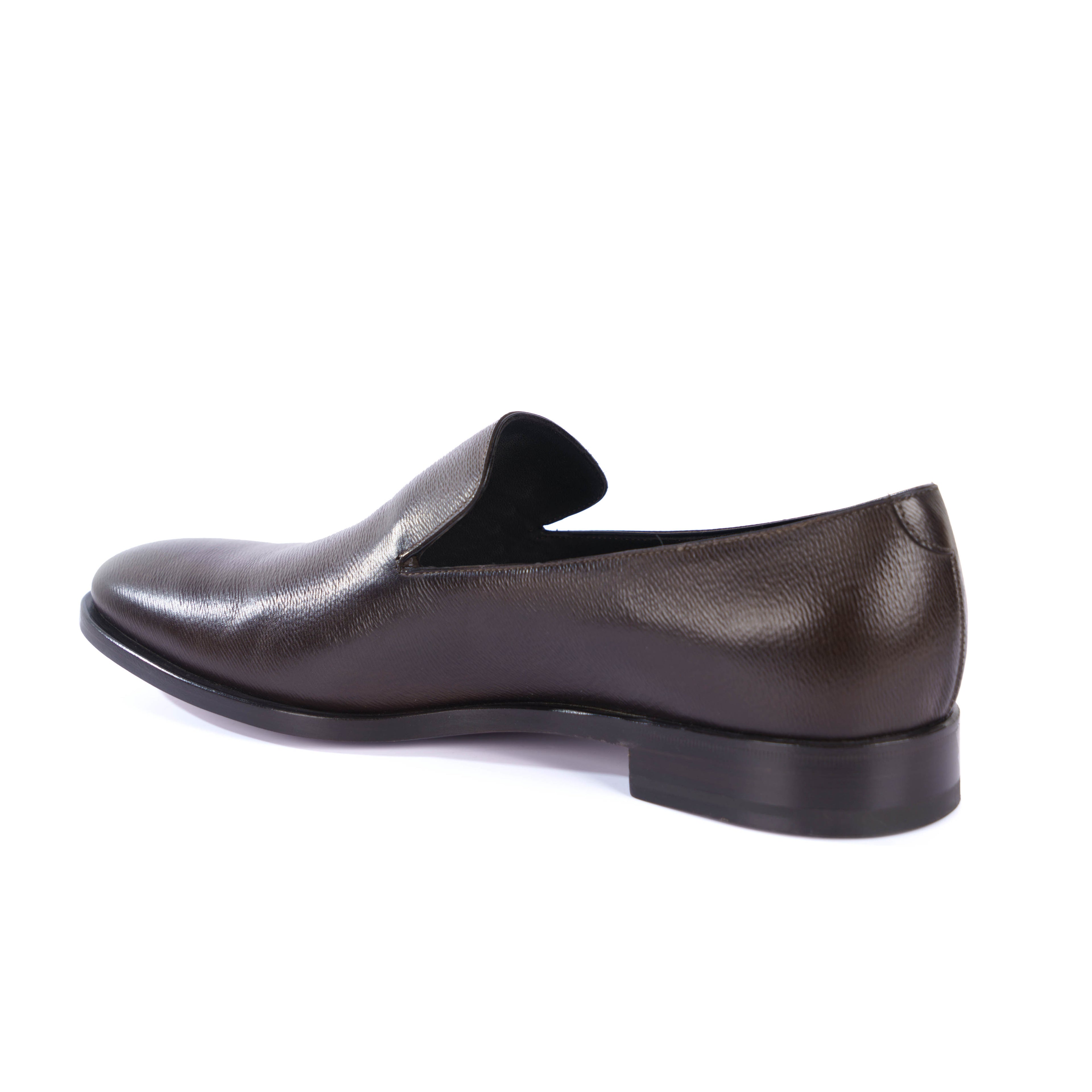 Brown Loafer Shoes - BEVAVA